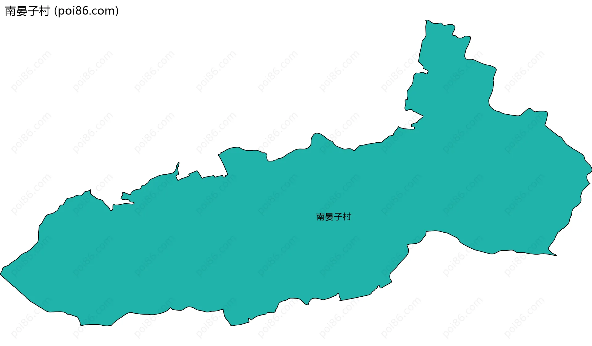 南晏子村边界地图