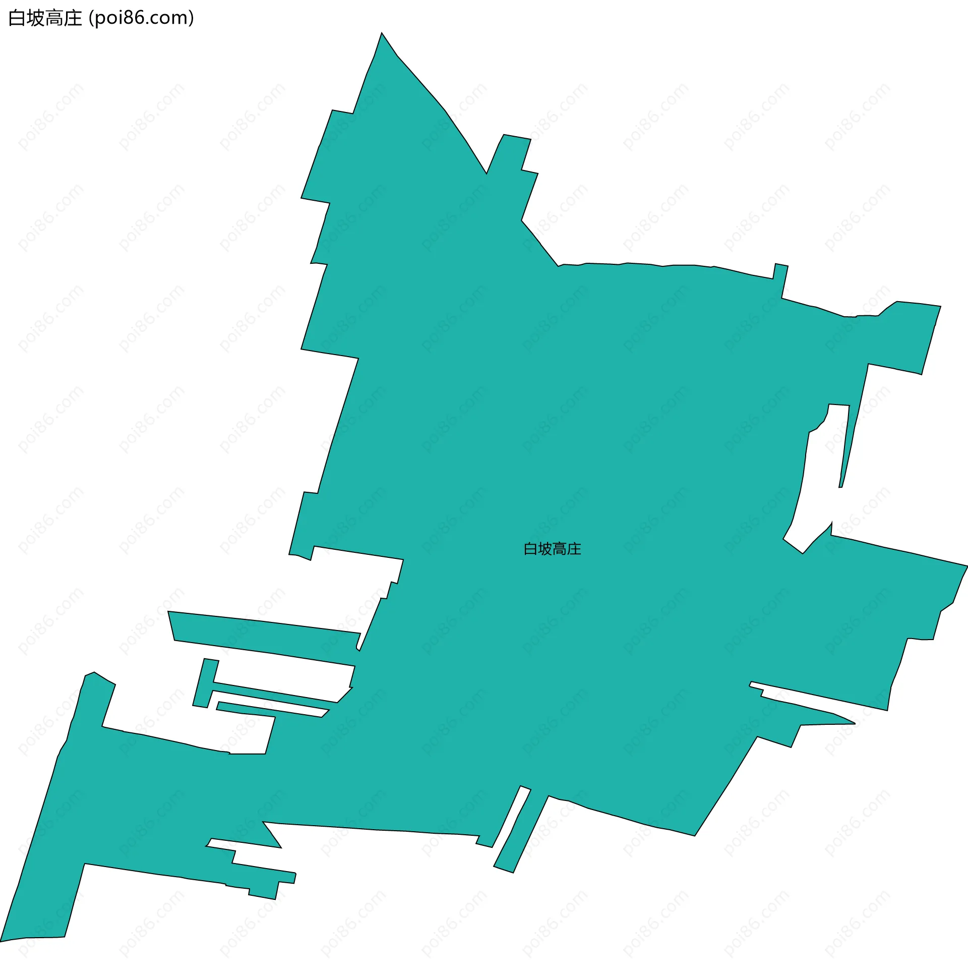 白坡高庄边界地图
