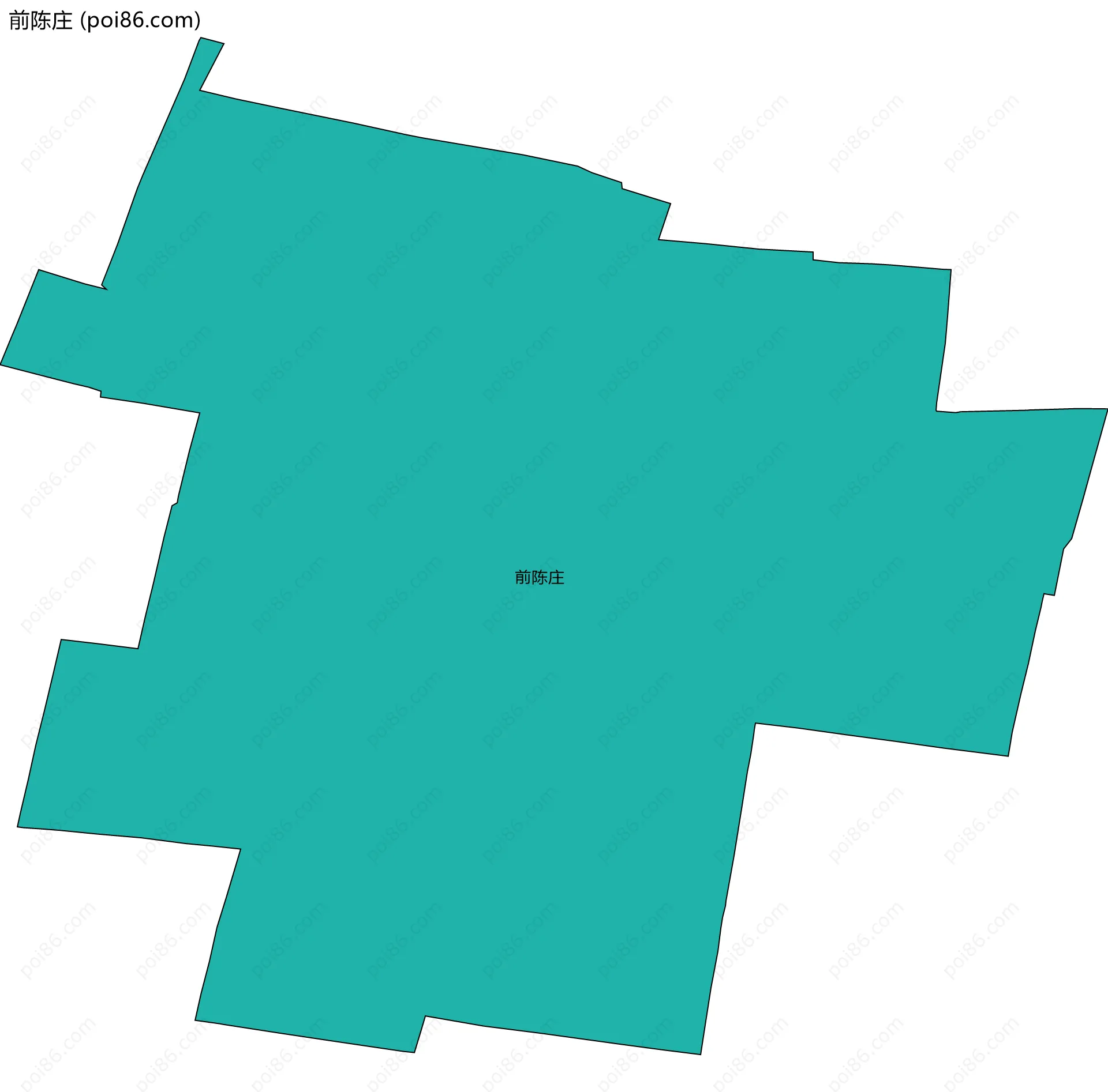 前陈庄边界地图