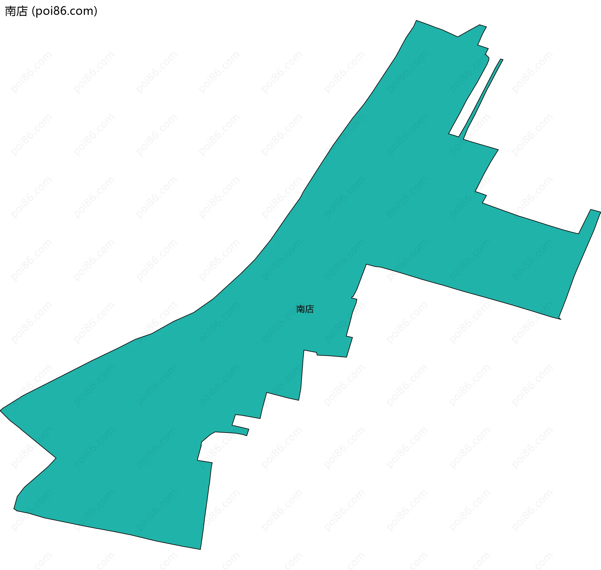 南店边界地图