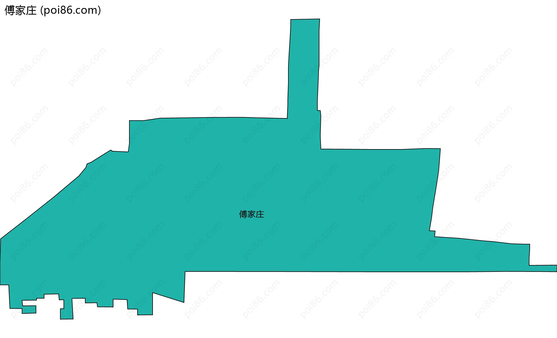 傅家庄边界地图