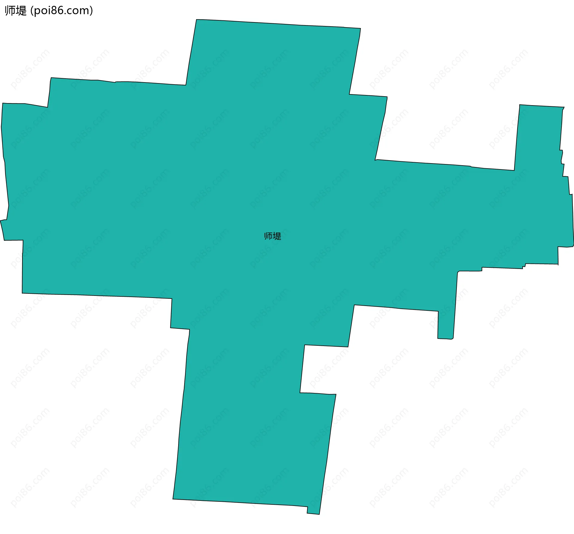 师堤边界地图