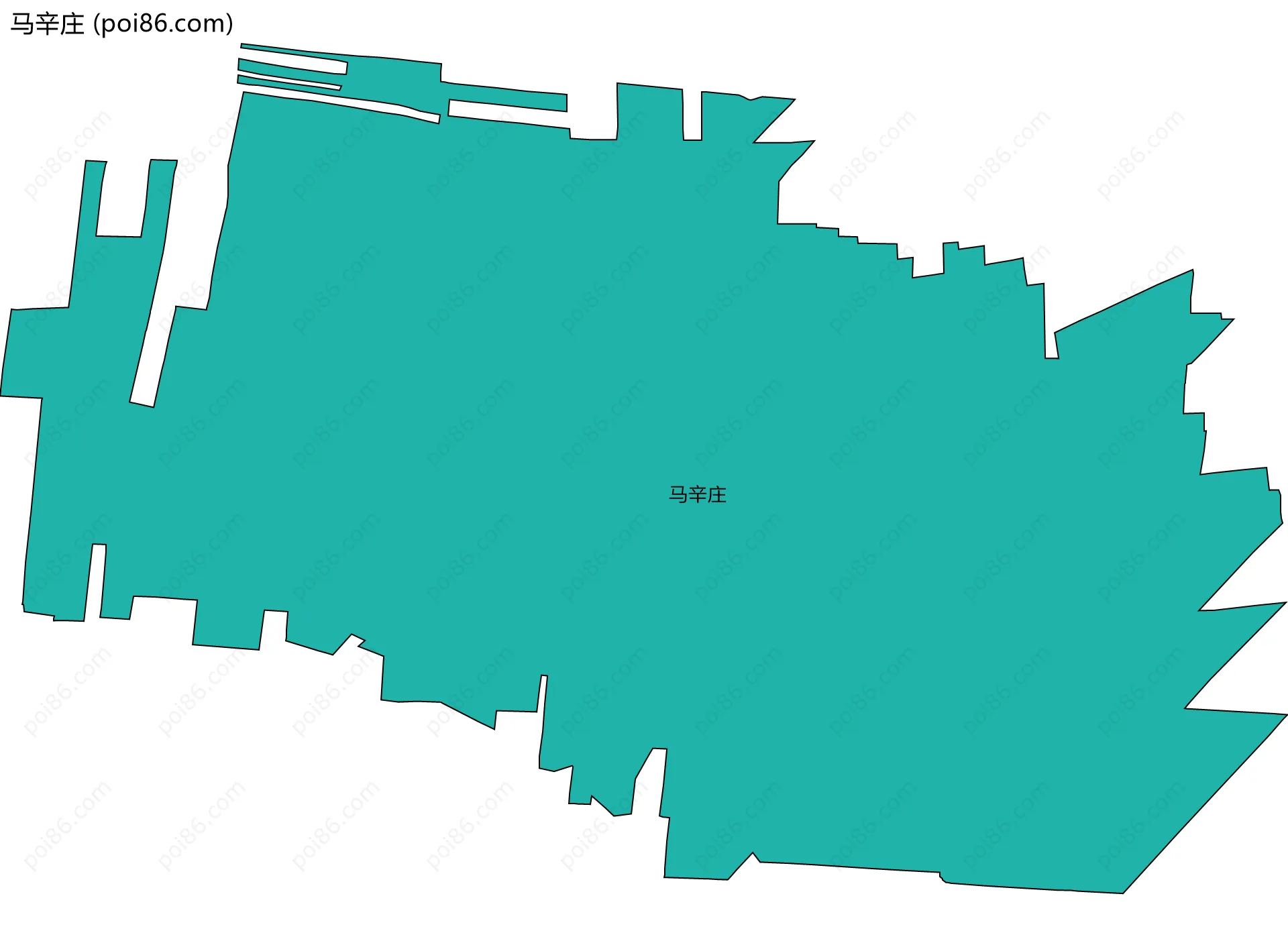 马辛庄边界地图