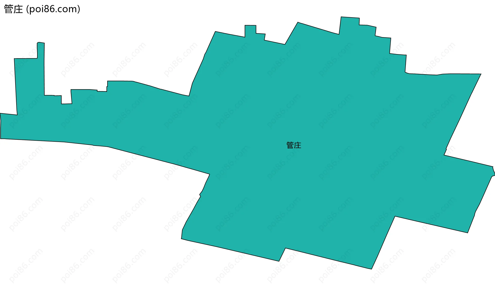 管庄边界地图