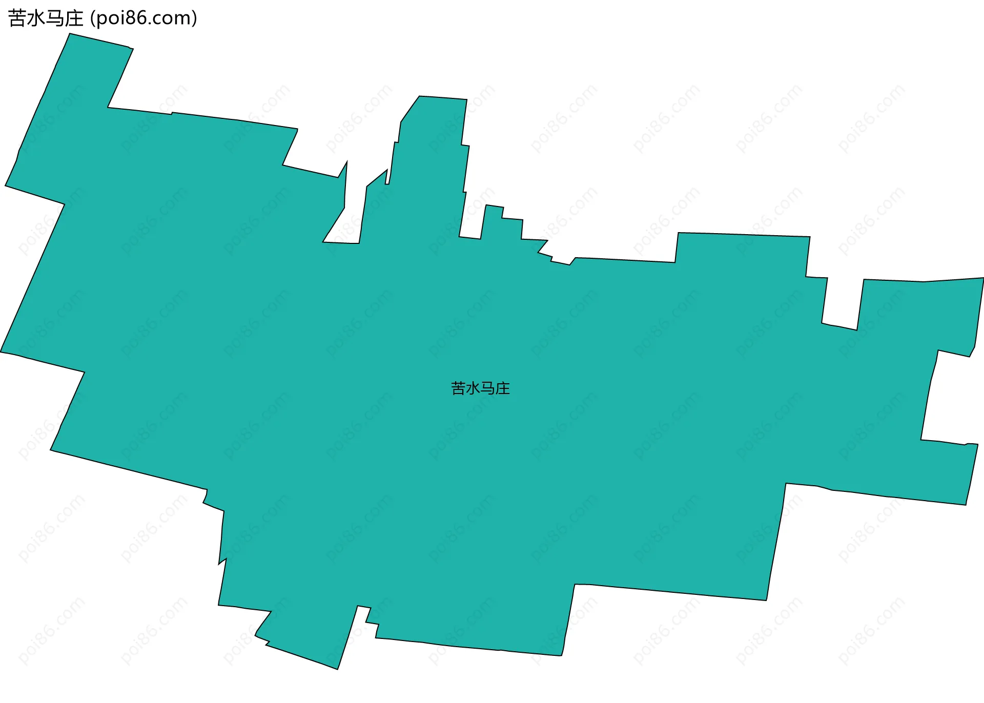 苦水马庄边界地图