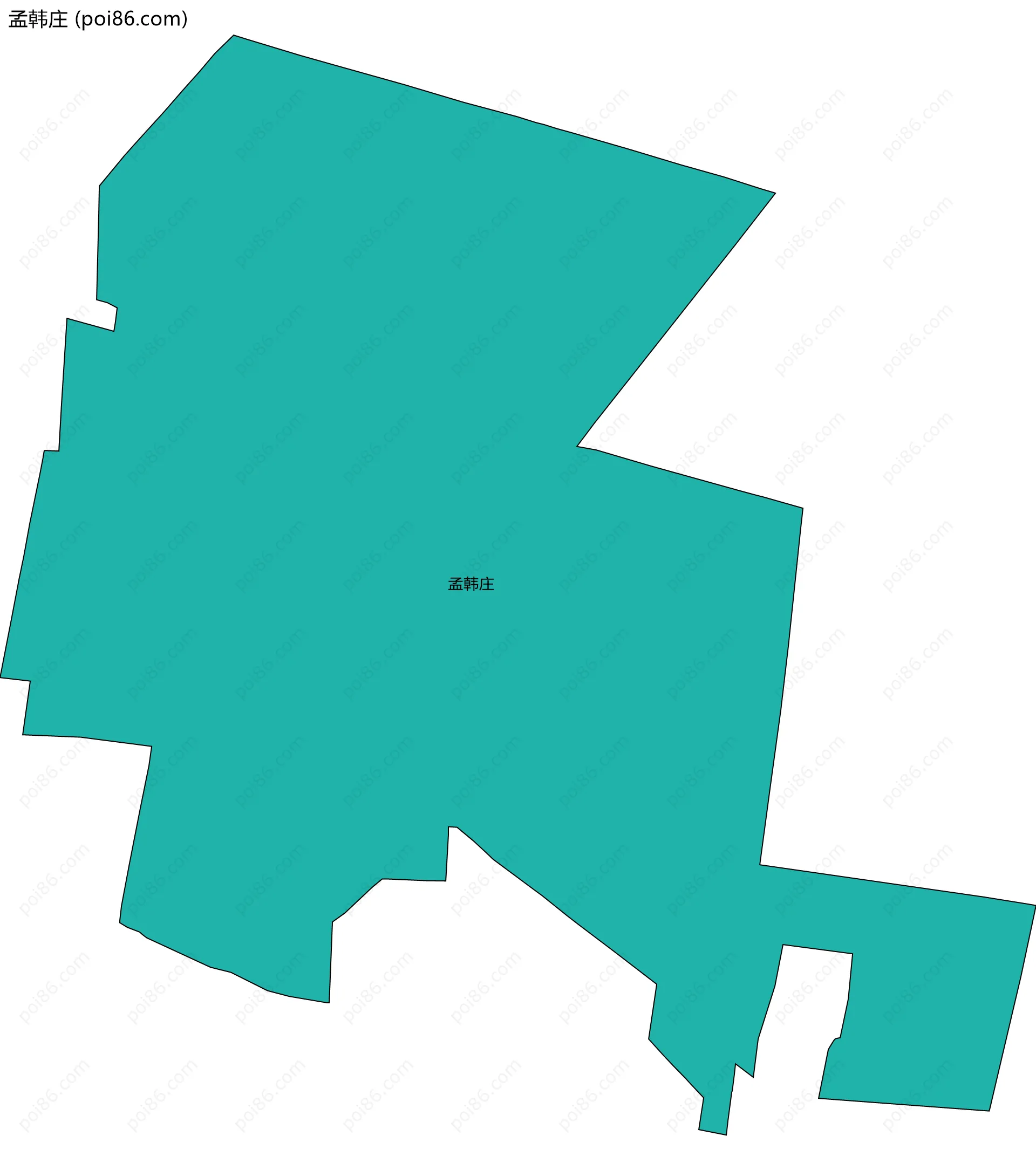 孟韩庄边界地图