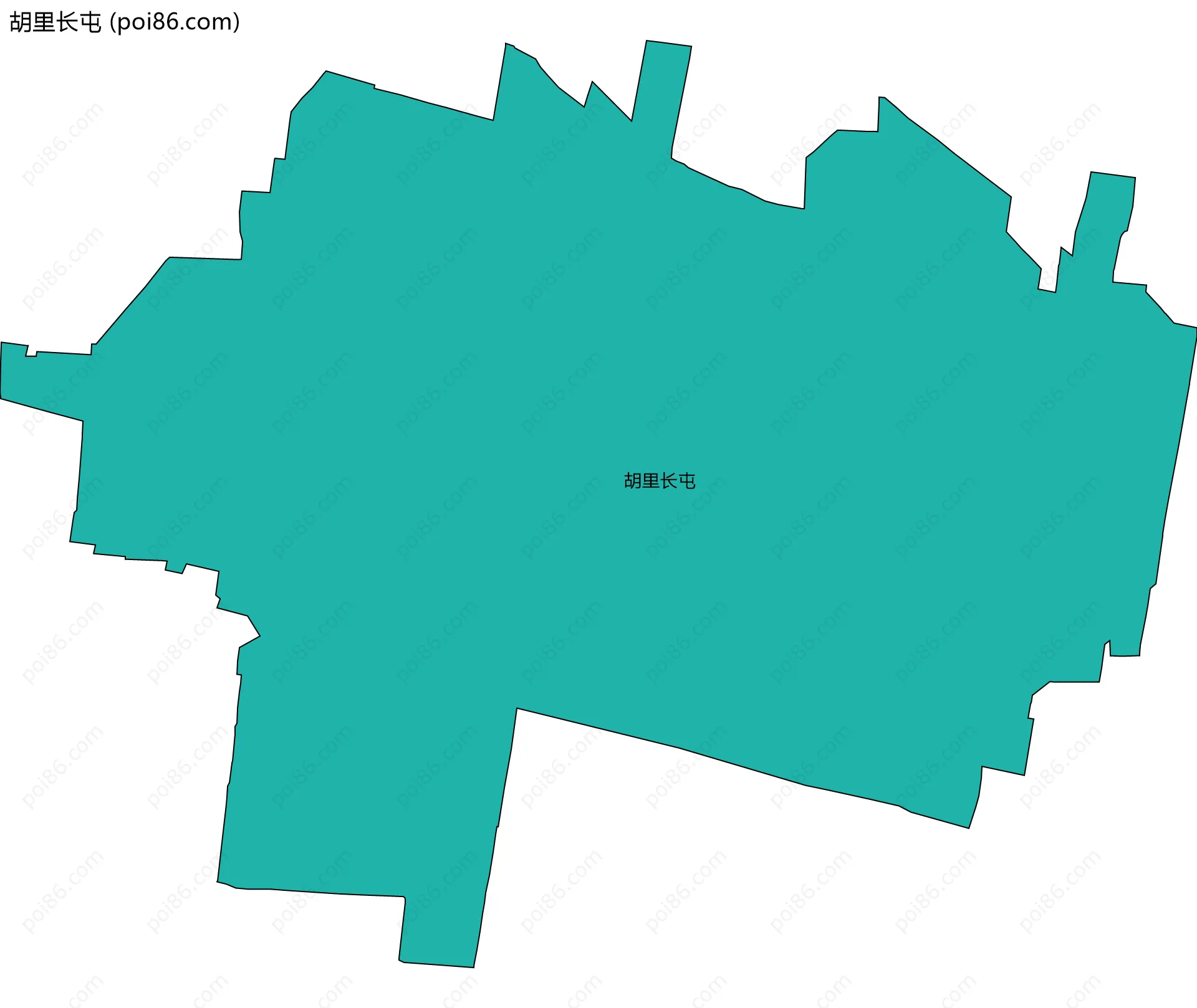 胡里长屯边界地图