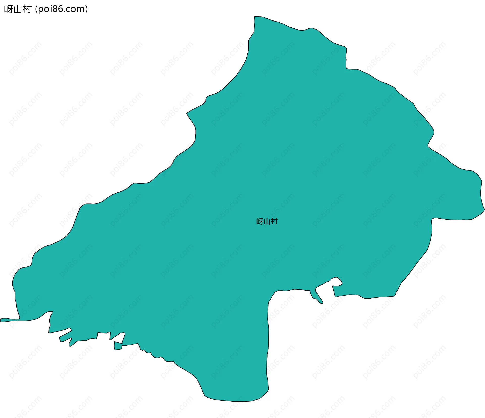 岈山村边界地图