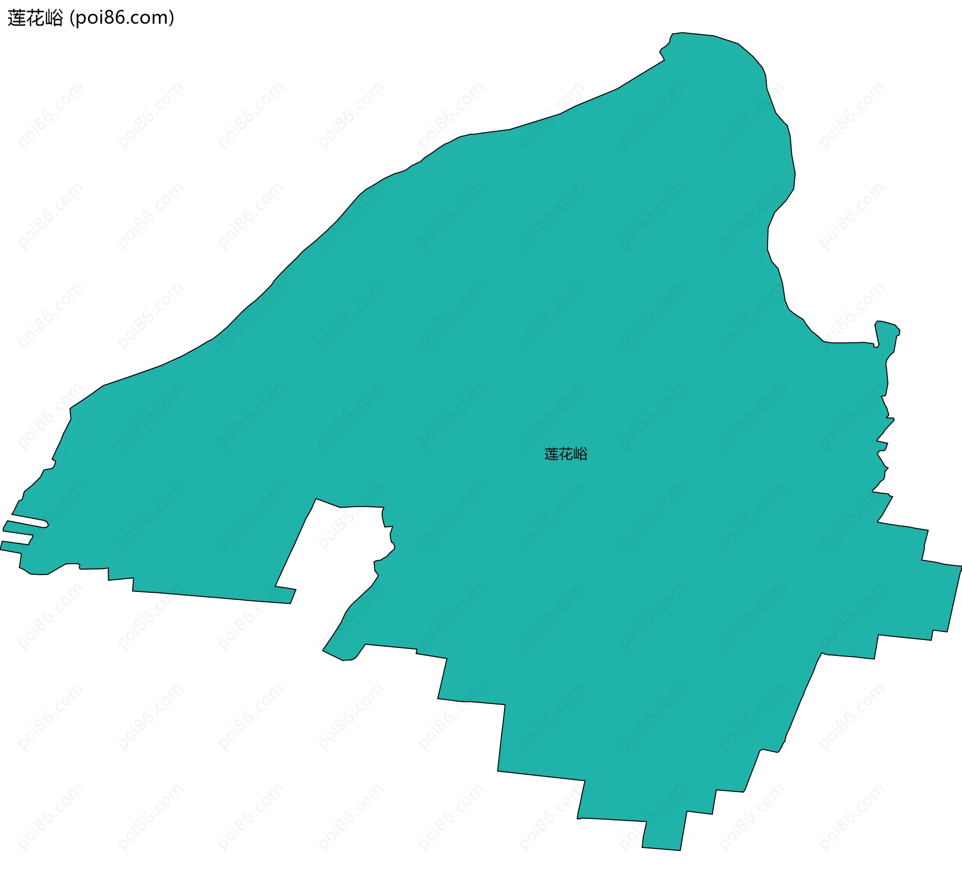 莲花峪边界地图