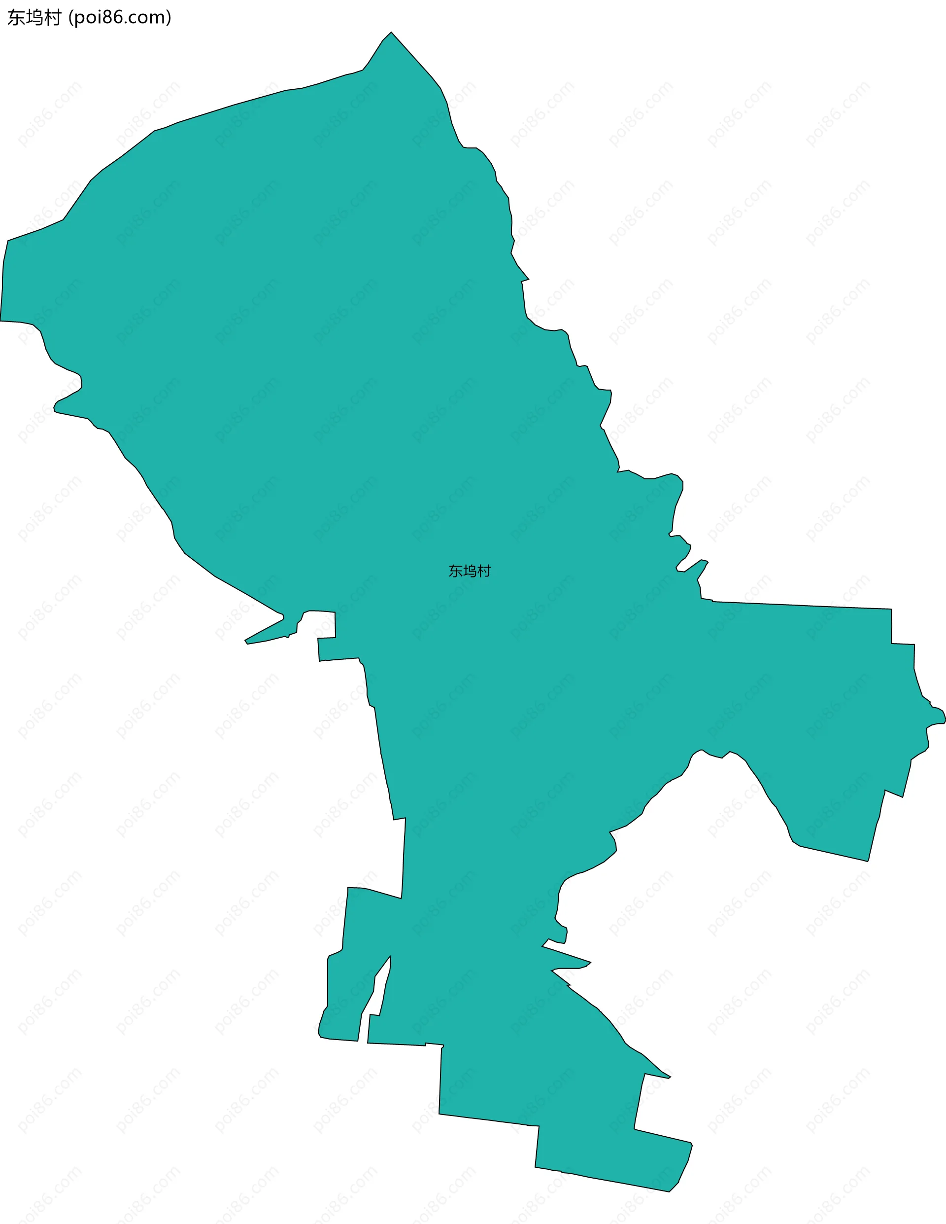 东坞村边界地图