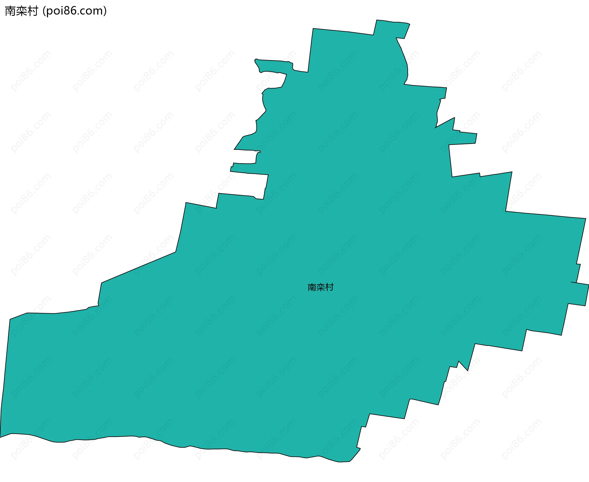 南栾村边界地图