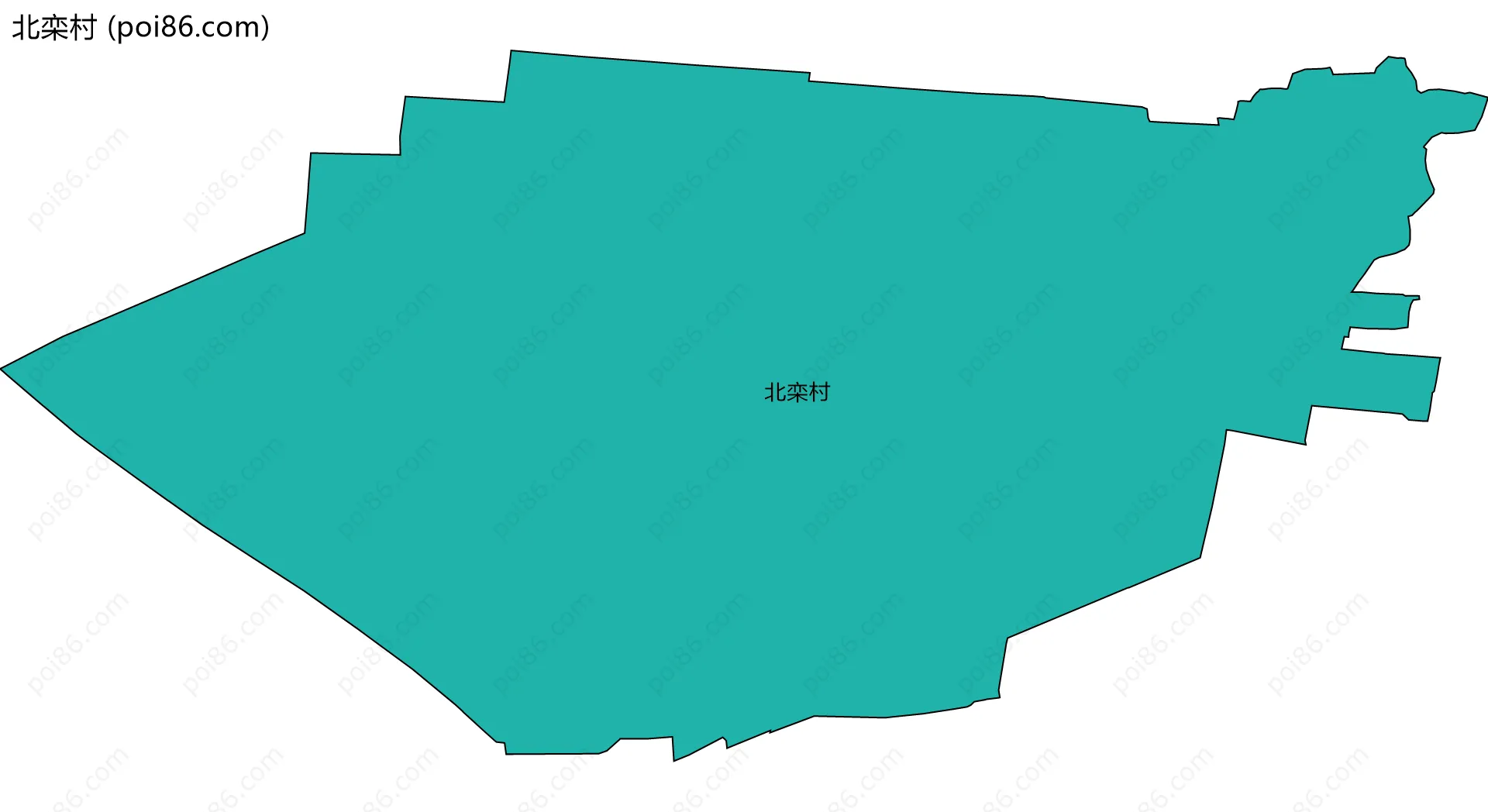 北栾村边界地图