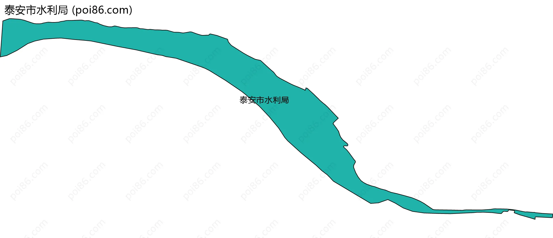 泰安市水利局边界地图