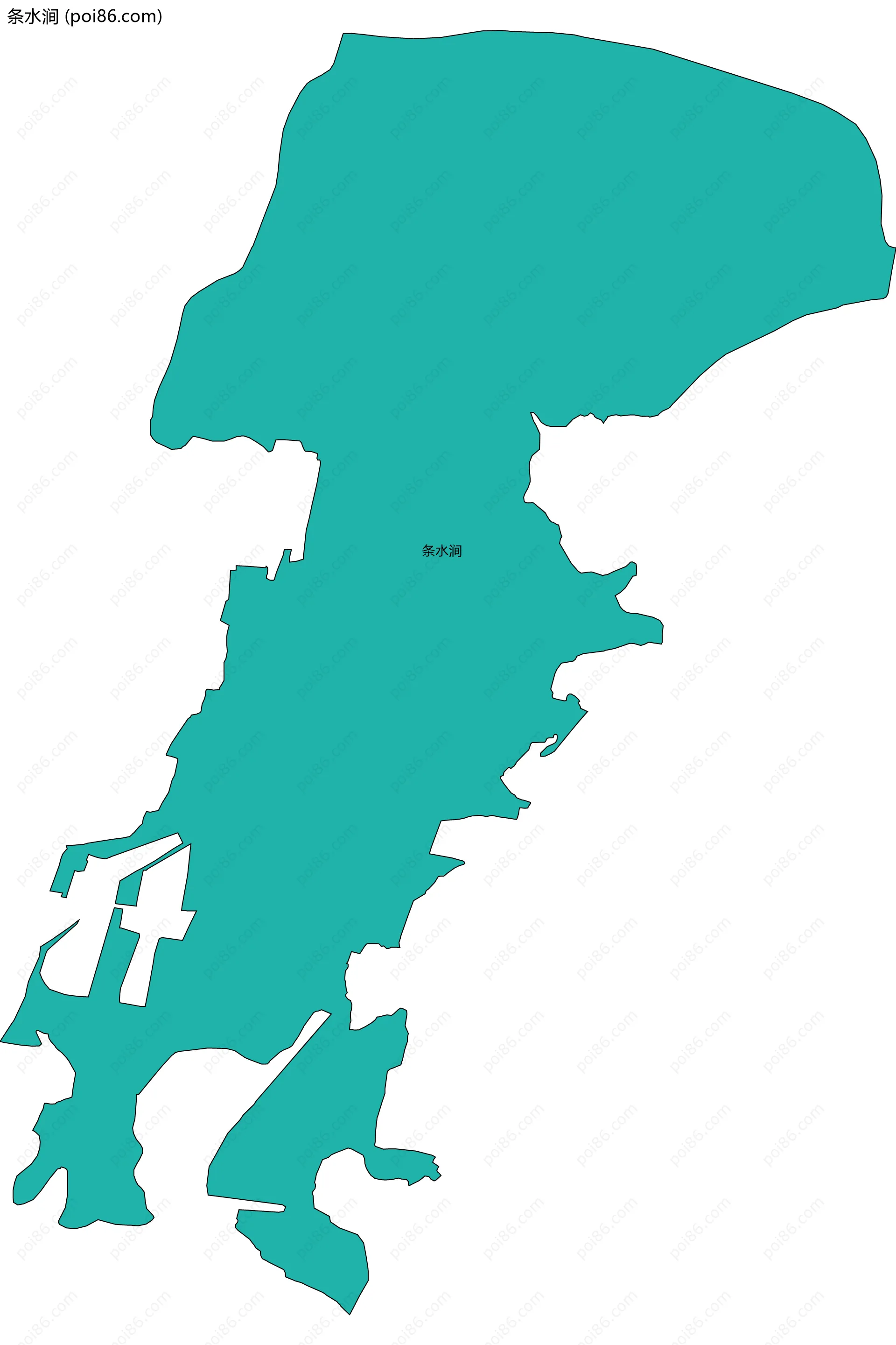 条水涧边界地图