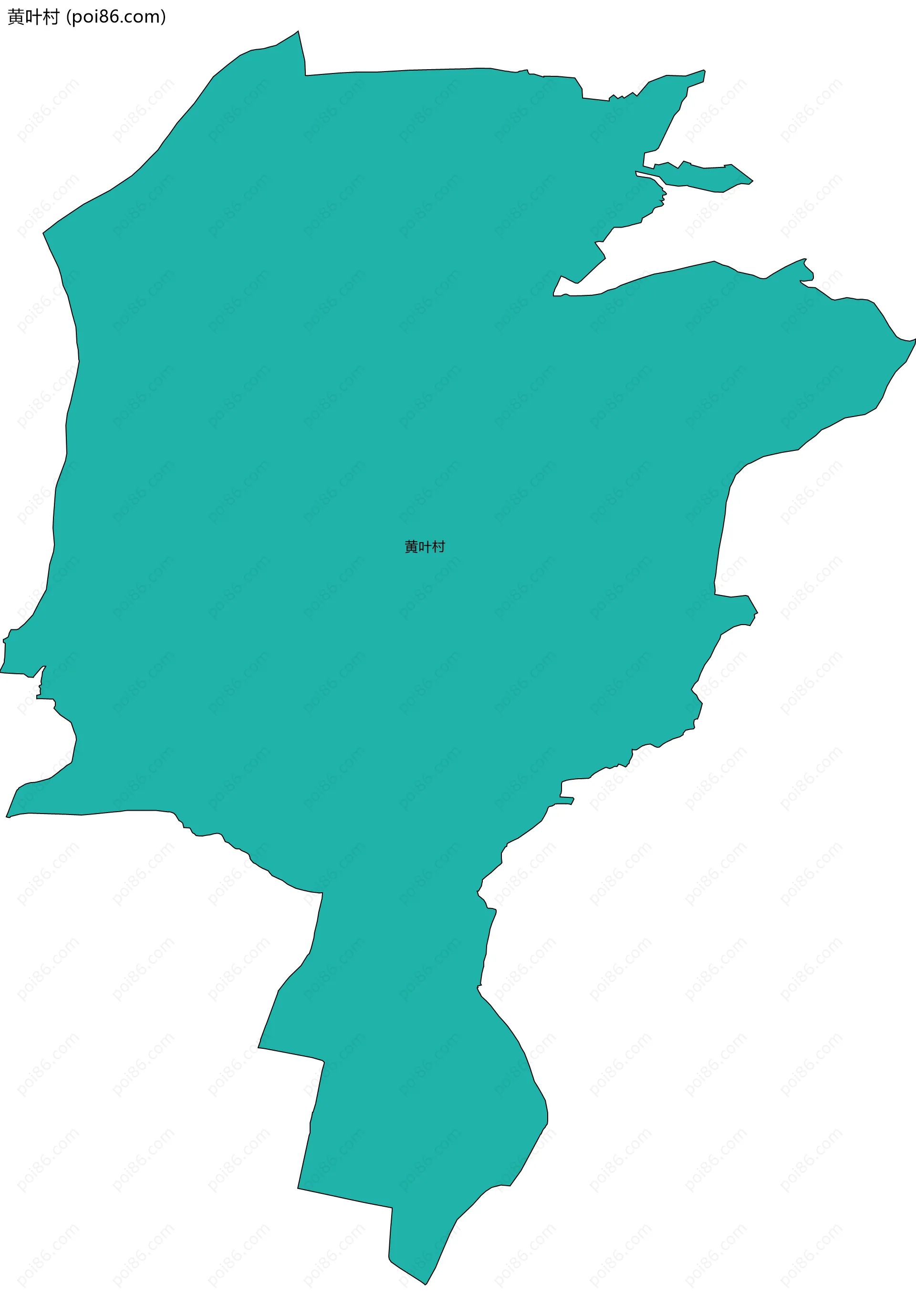 黄叶村边界地图