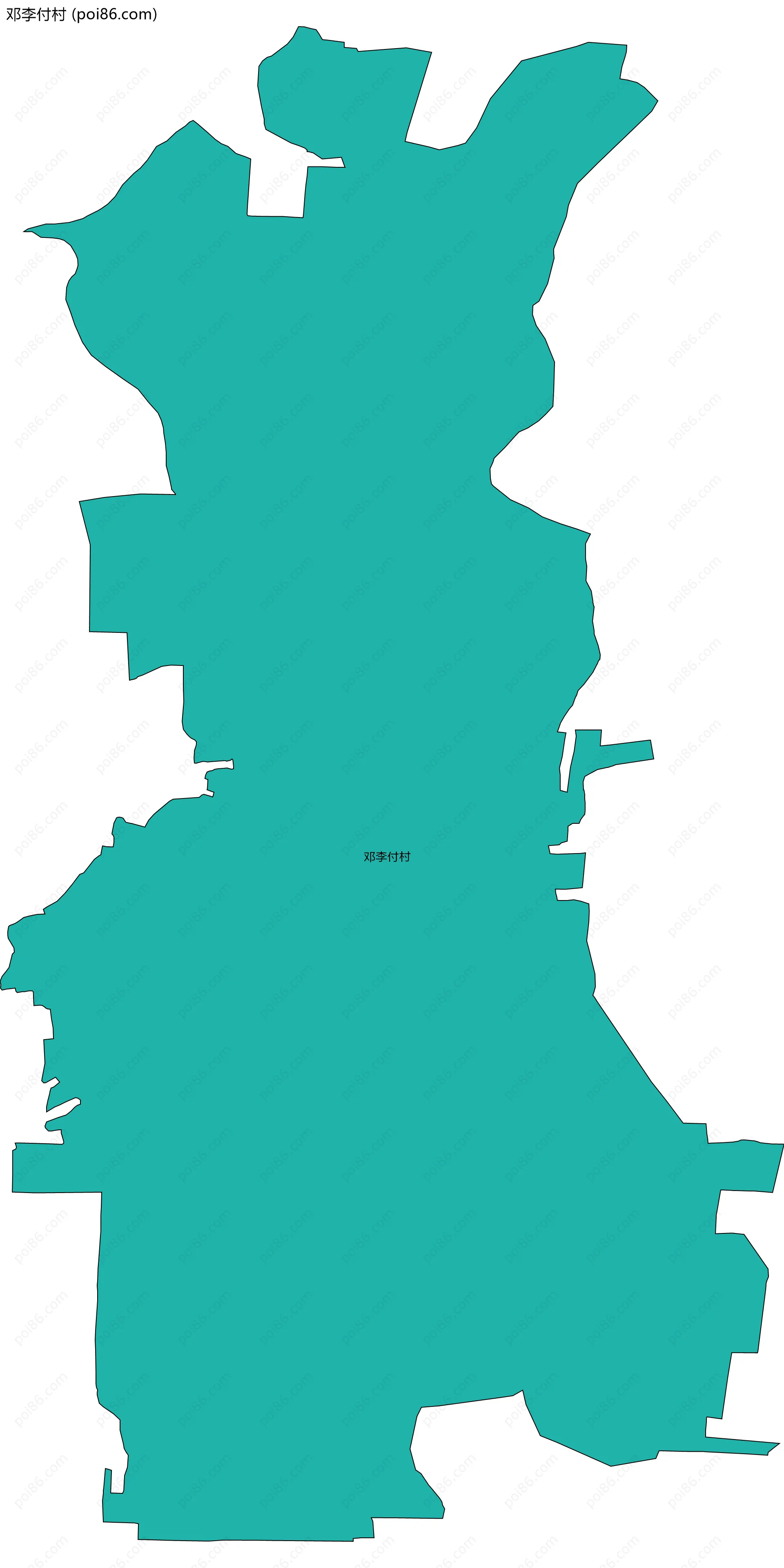 邓李付村边界地图