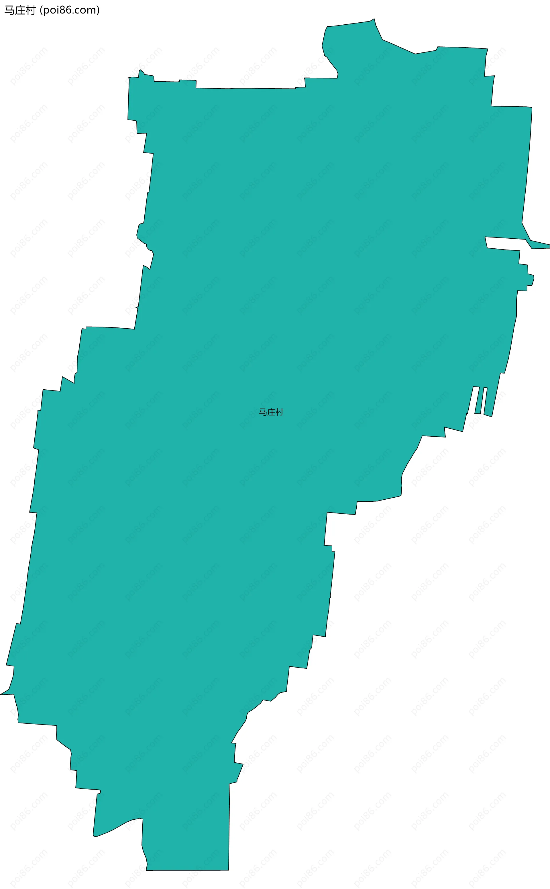 马庄村边界地图