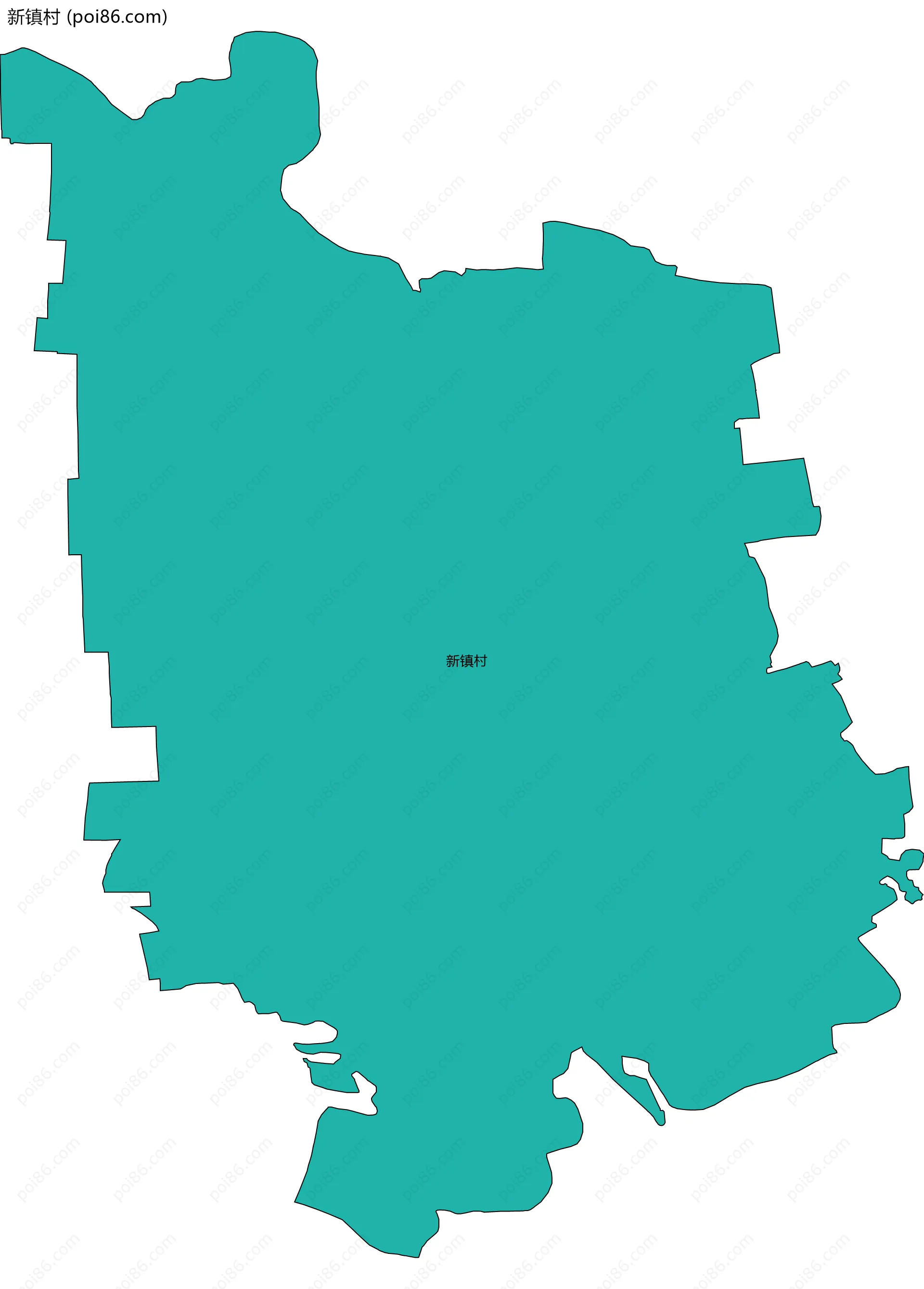 新镇村边界地图