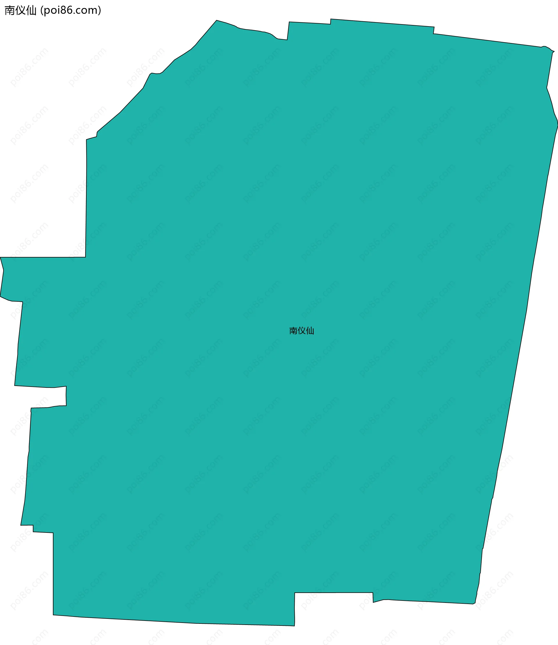 南仪仙边界地图