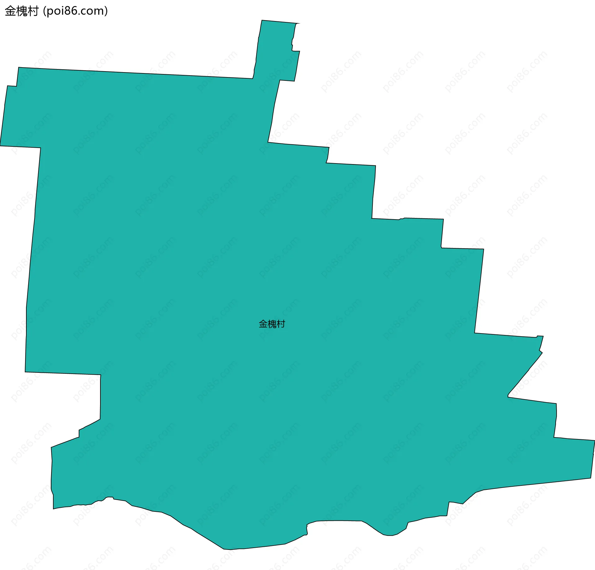 金槐村边界地图