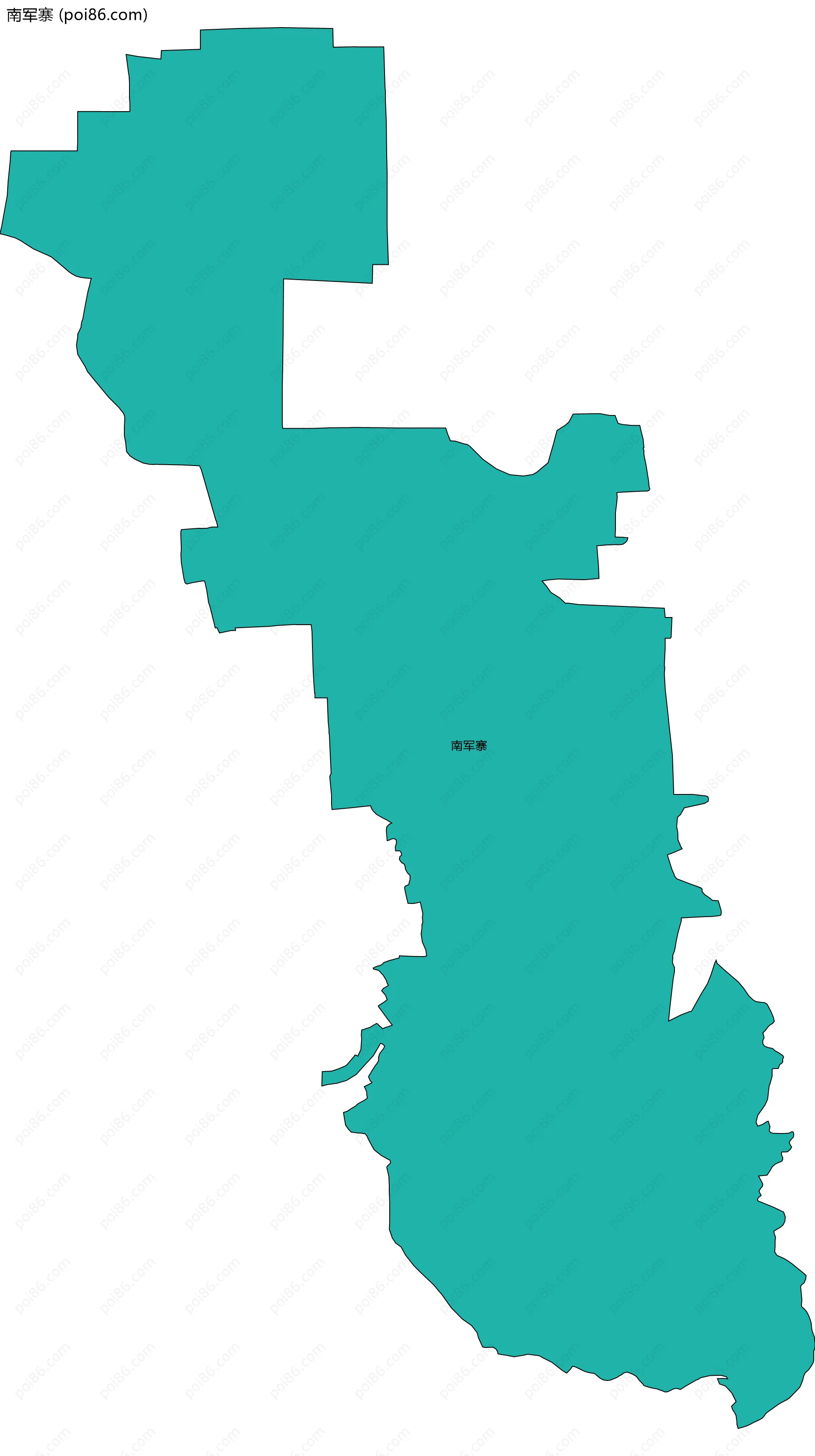 南军寨边界地图