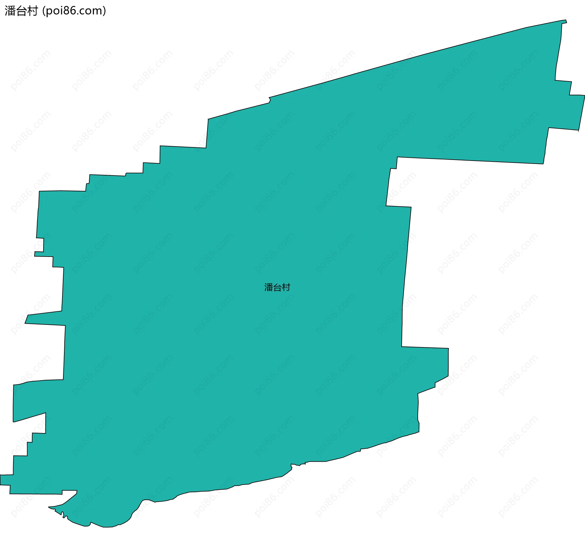 潘台村边界地图