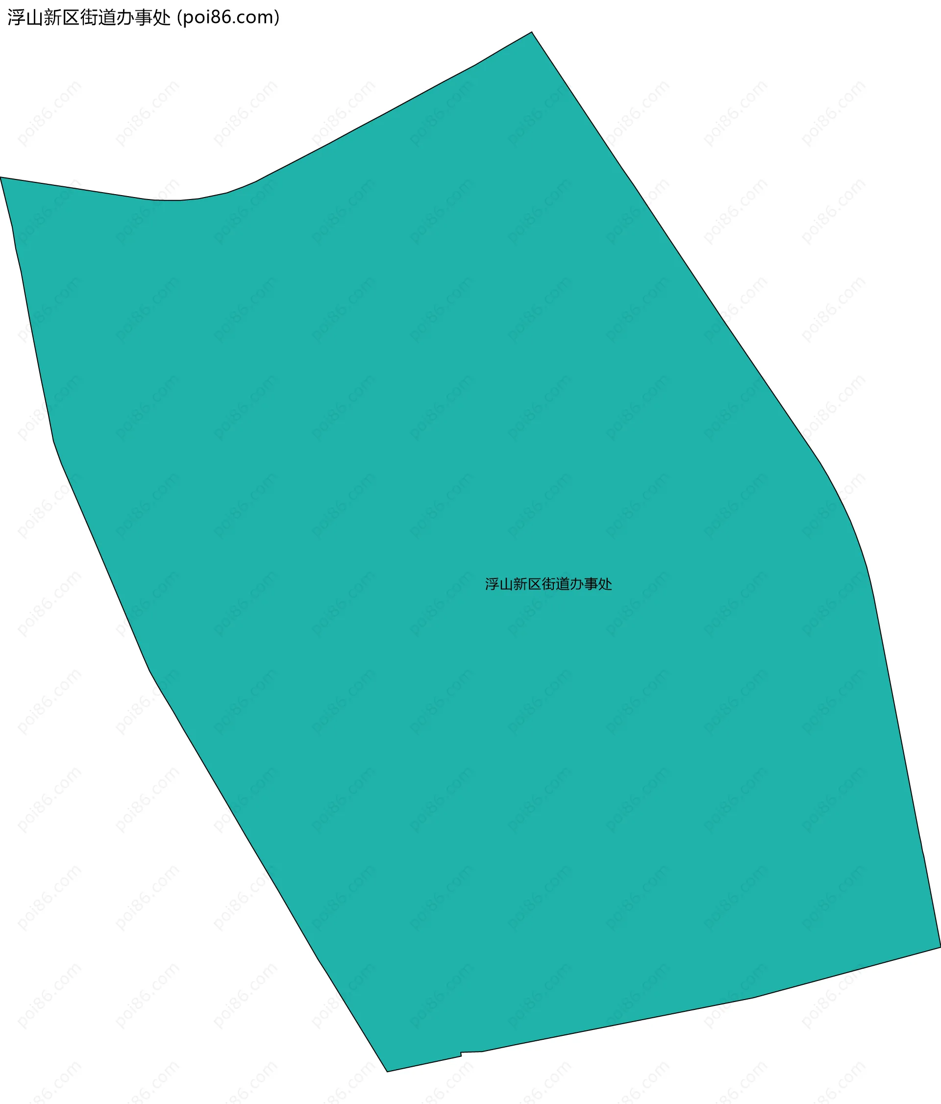 浮山新区街道办事处边界地图