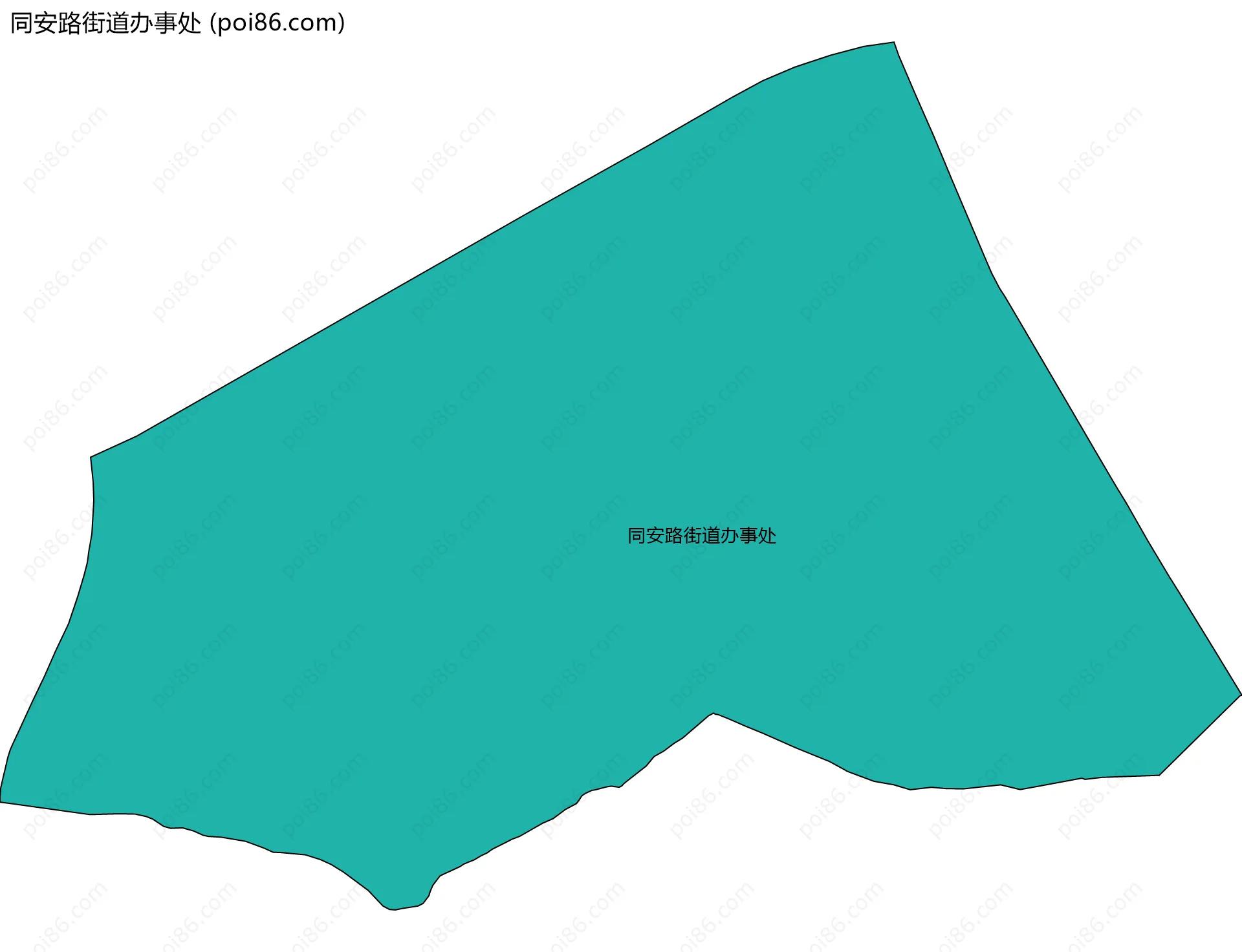 同安路街道办事处边界地图