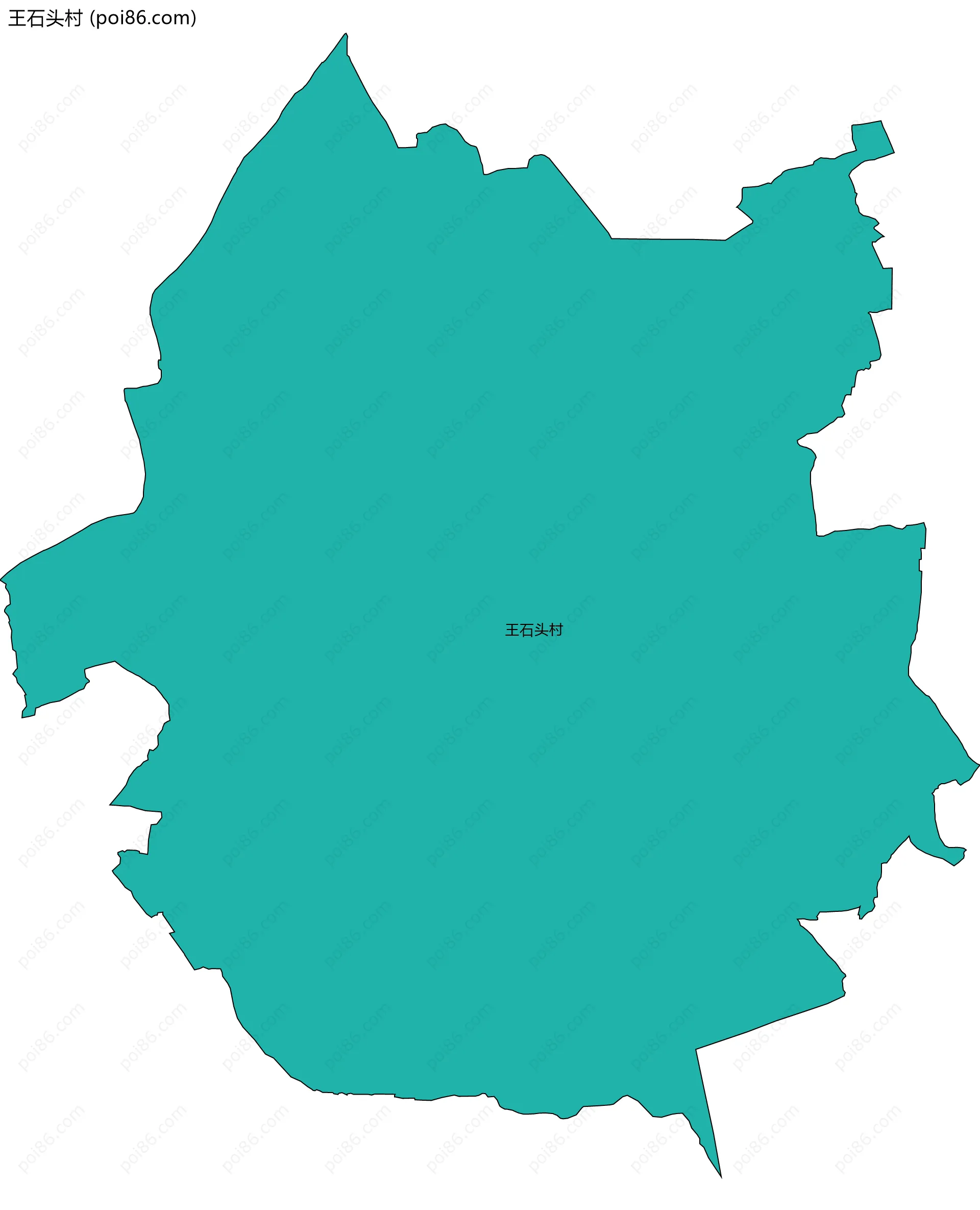 王石头村边界地图