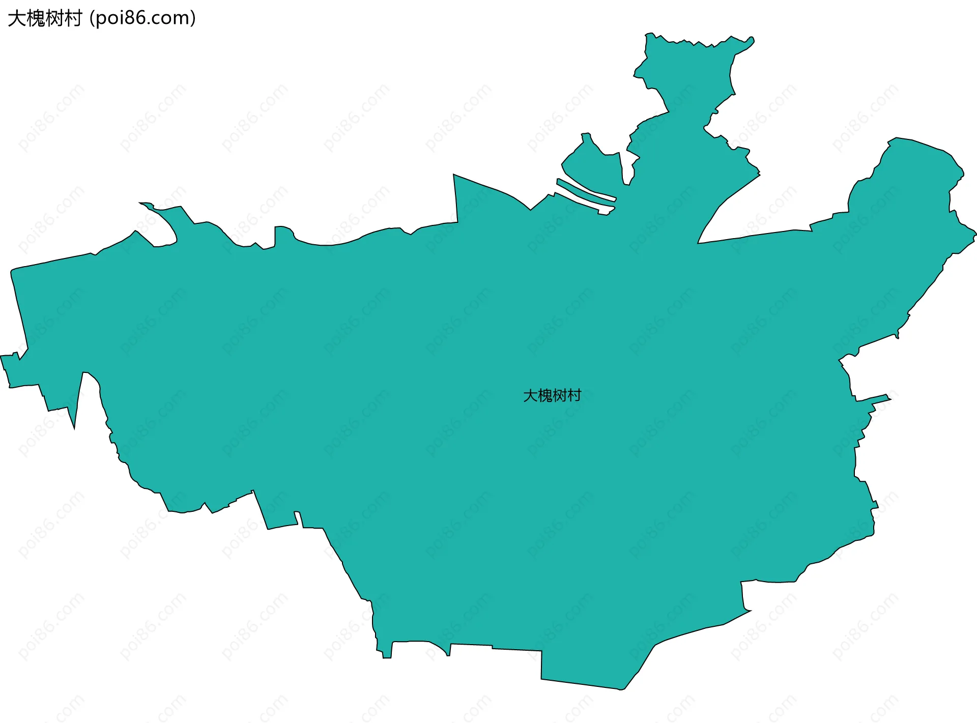 大槐树村边界地图