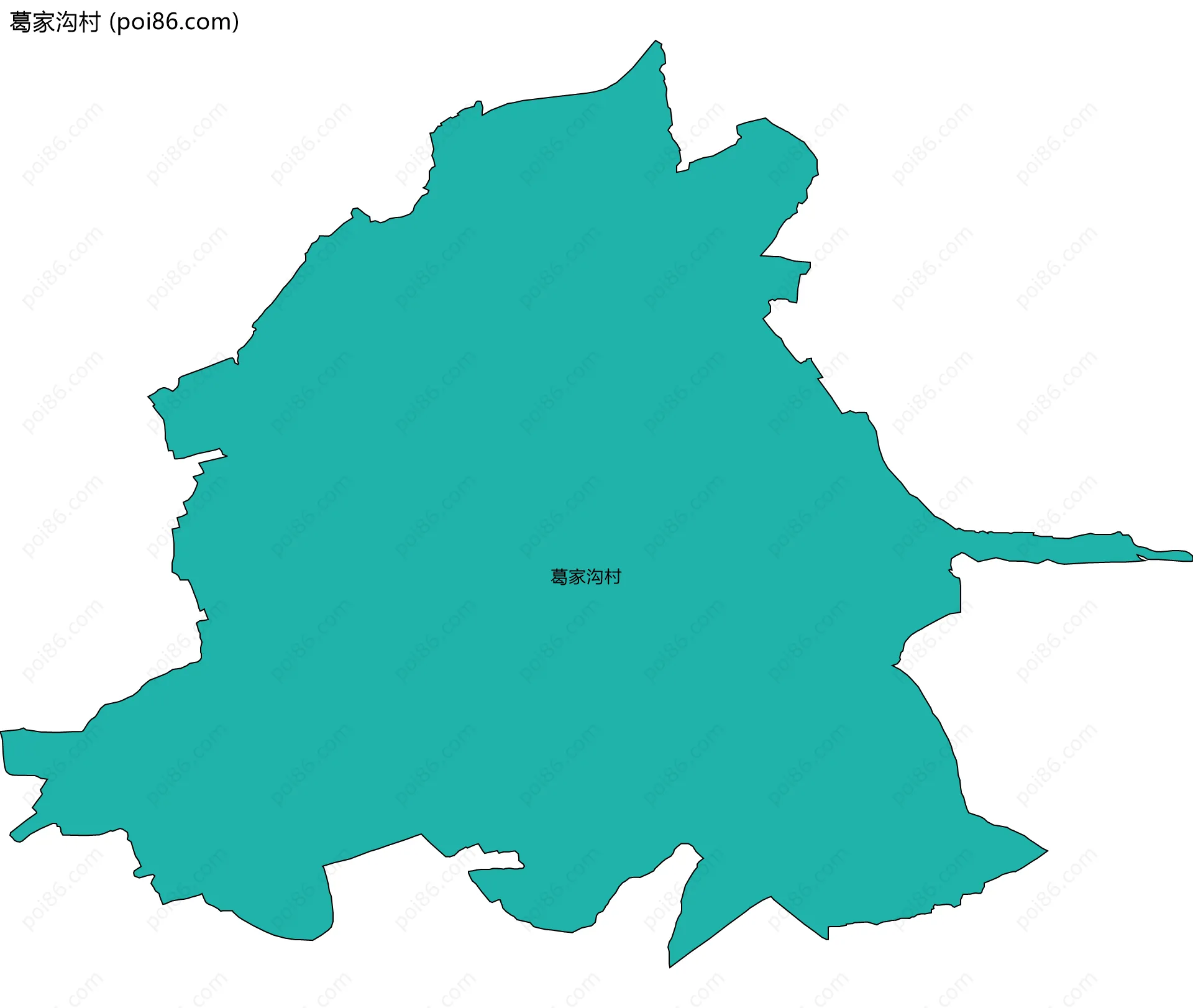 葛家沟村边界地图