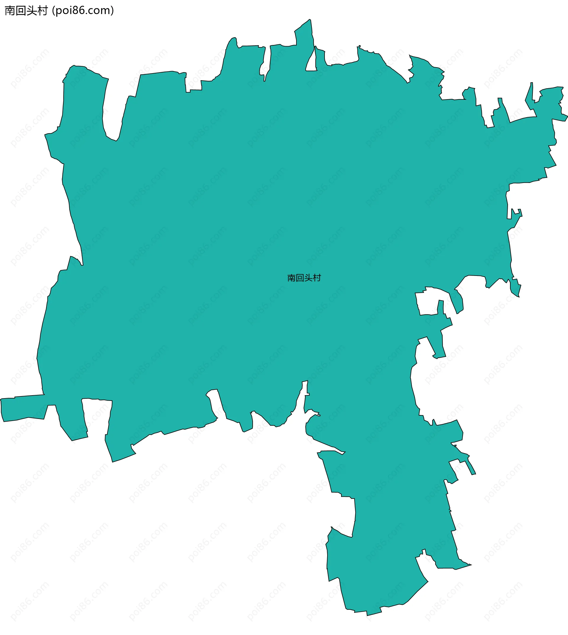 南回头村边界地图