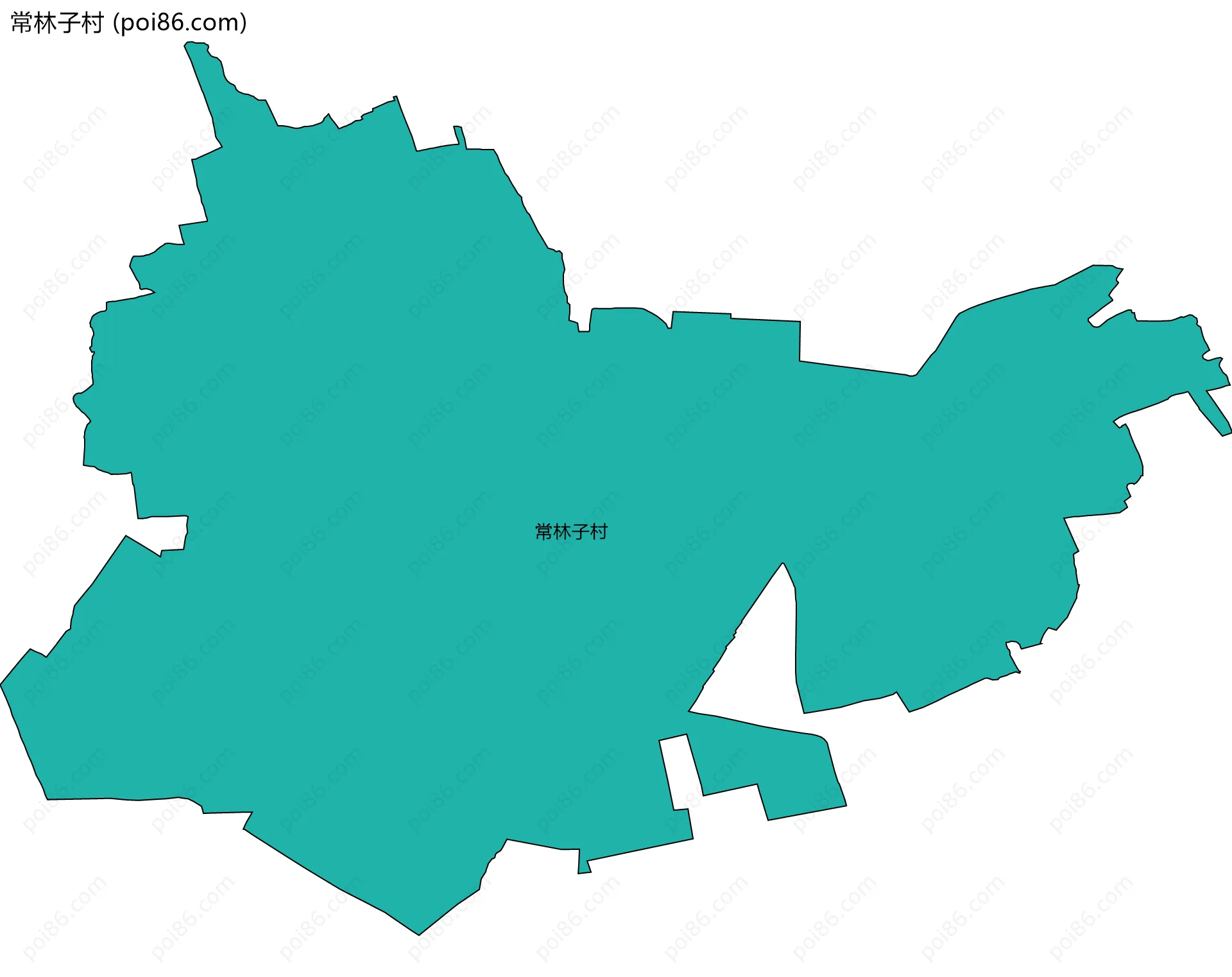 常林子村边界地图