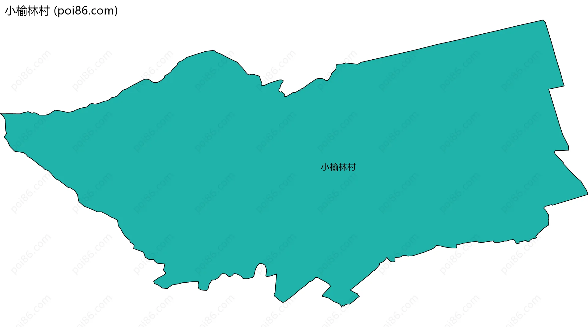 小榆林村边界地图