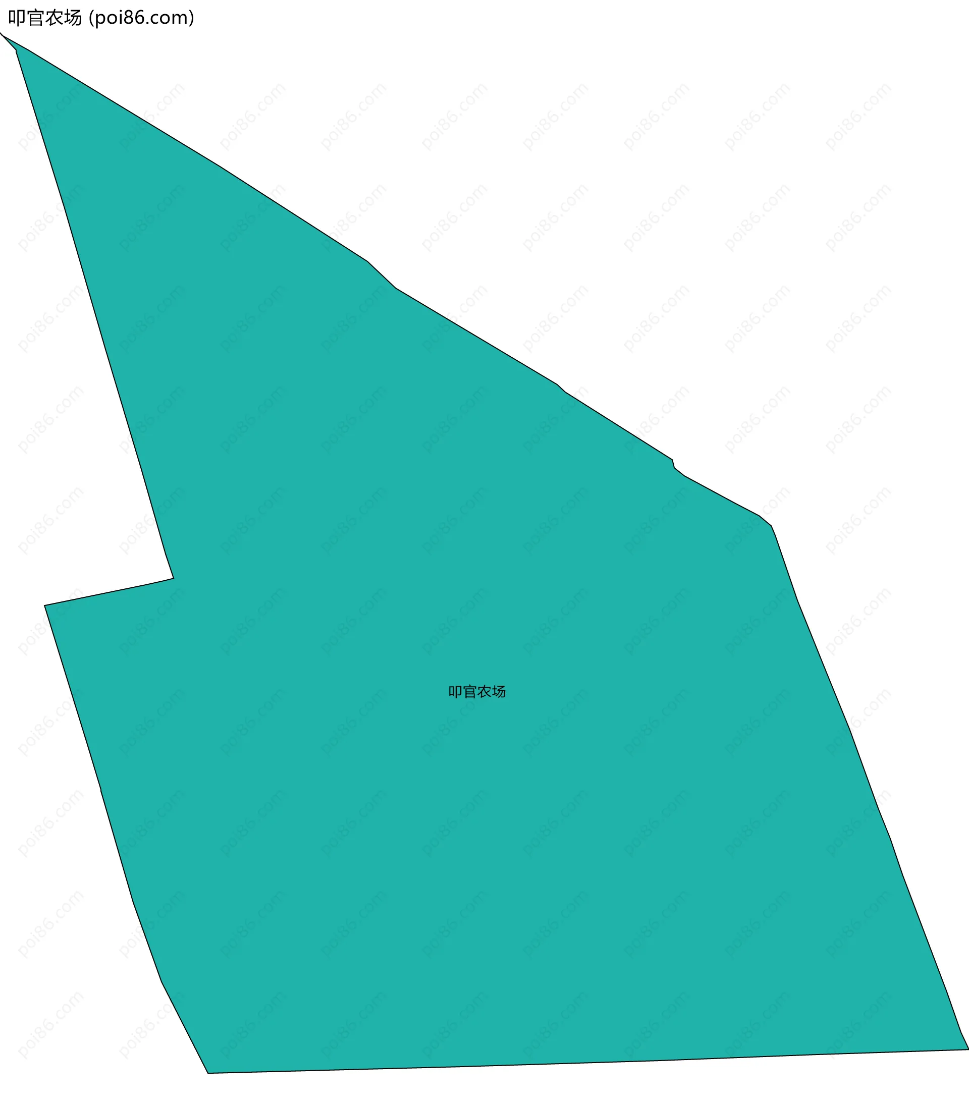 叩官农场边界地图