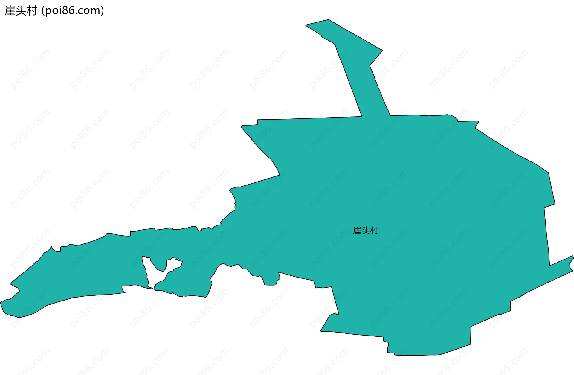 崖头村边界地图