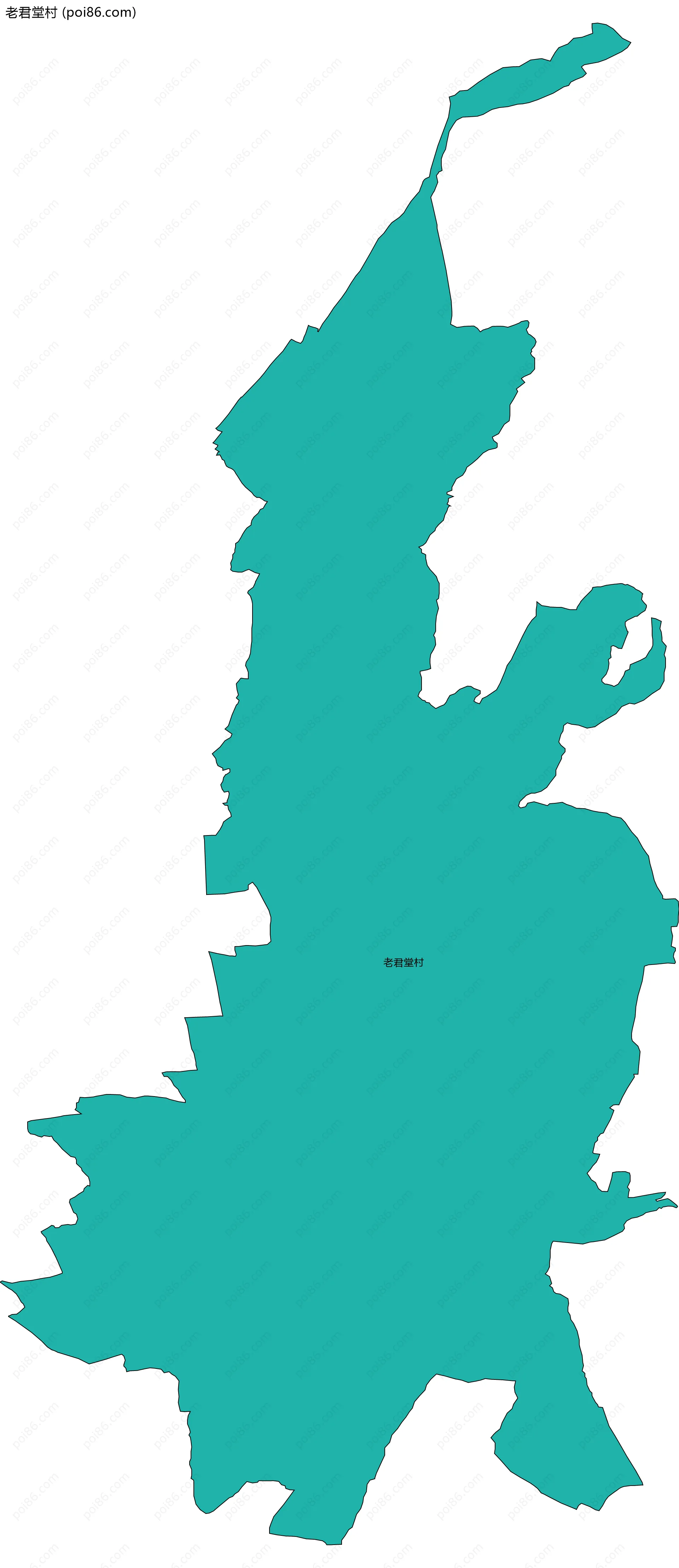 老君堂村边界地图