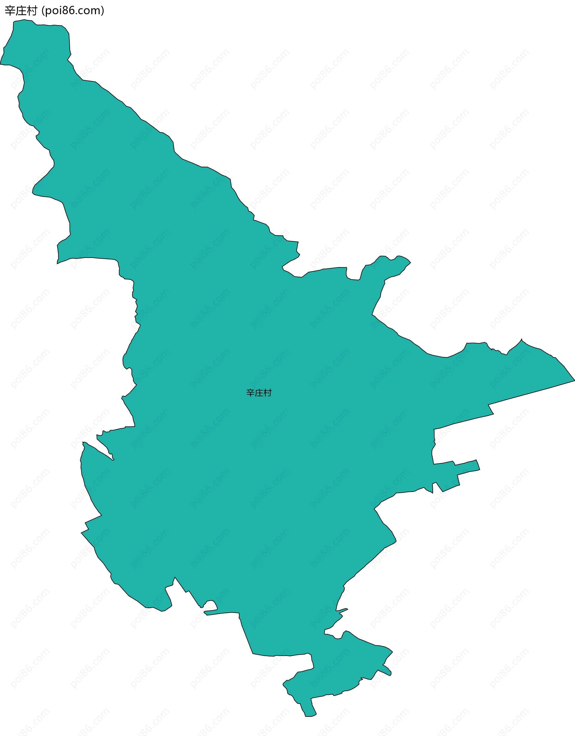 辛庄村边界地图