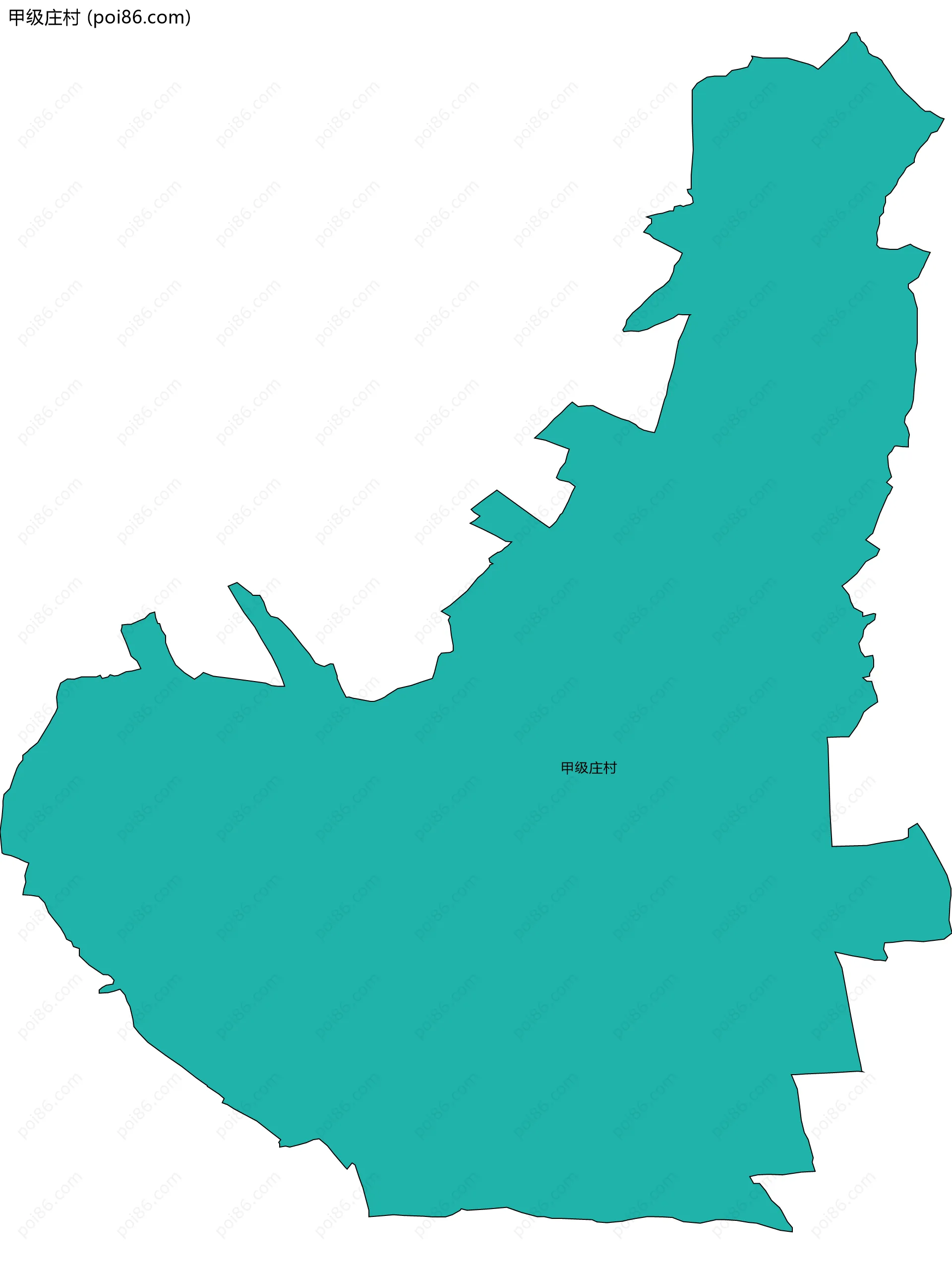 甲级庄村边界地图