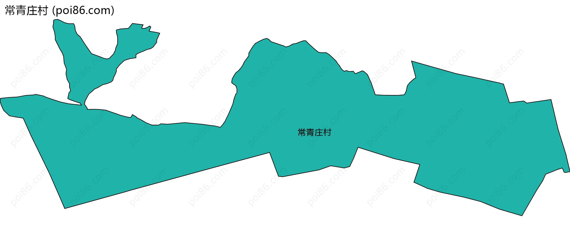 常青庄村边界地图