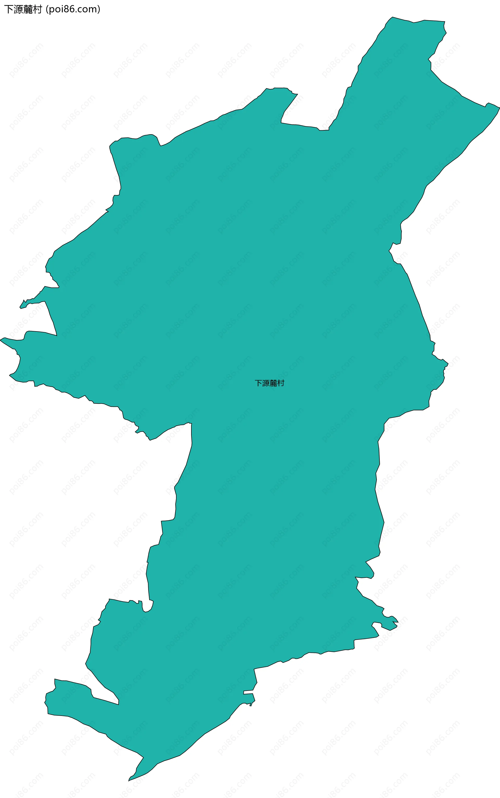 下源麓村边界地图