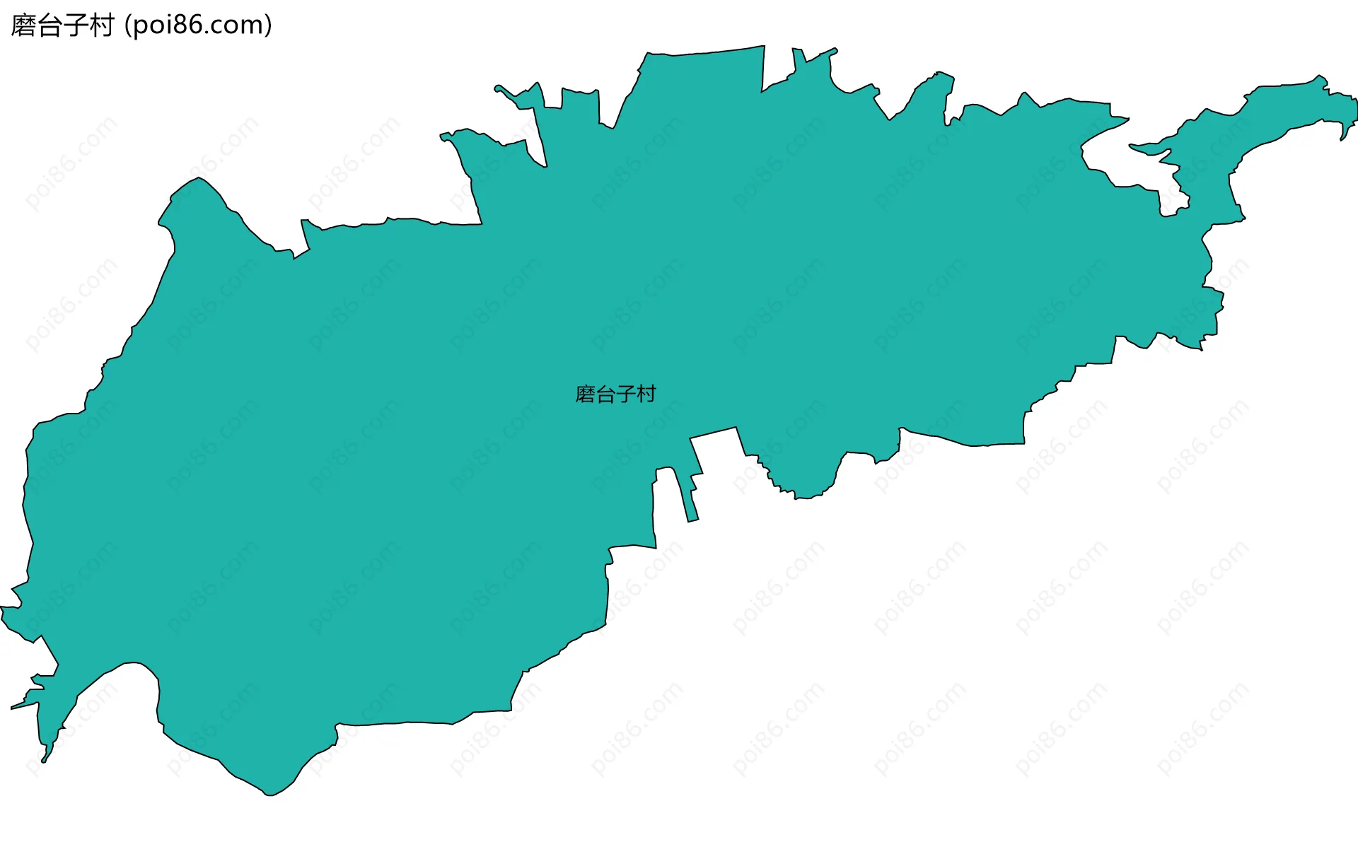 磨台子村边界地图