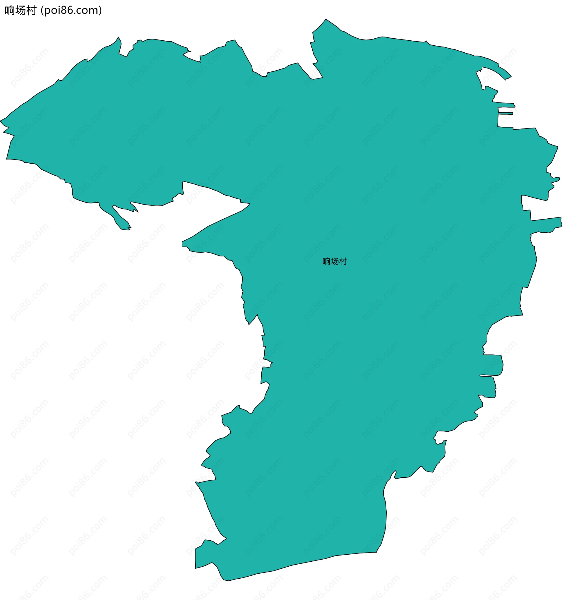 响场村边界地图