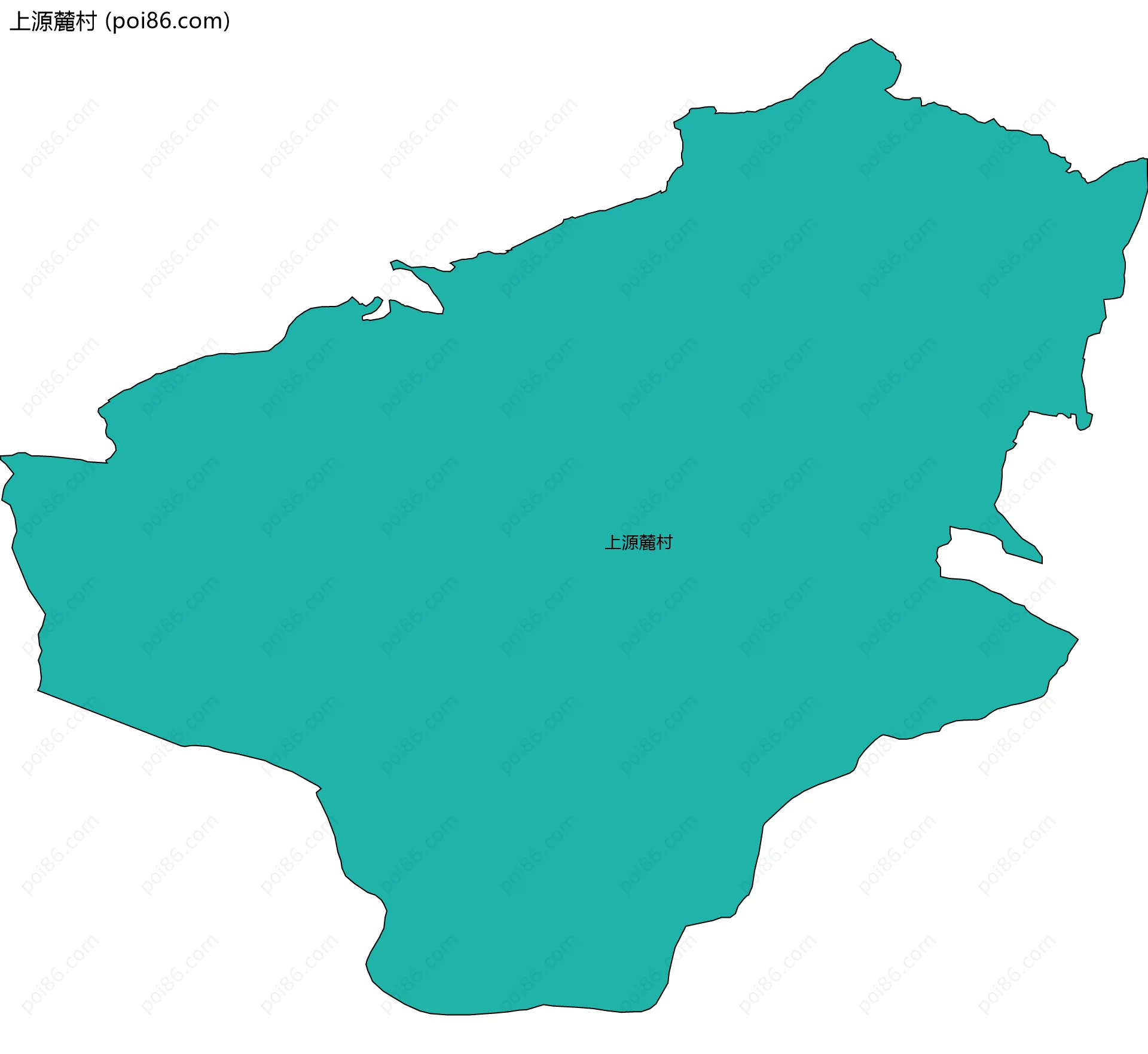 上源麓村边界地图