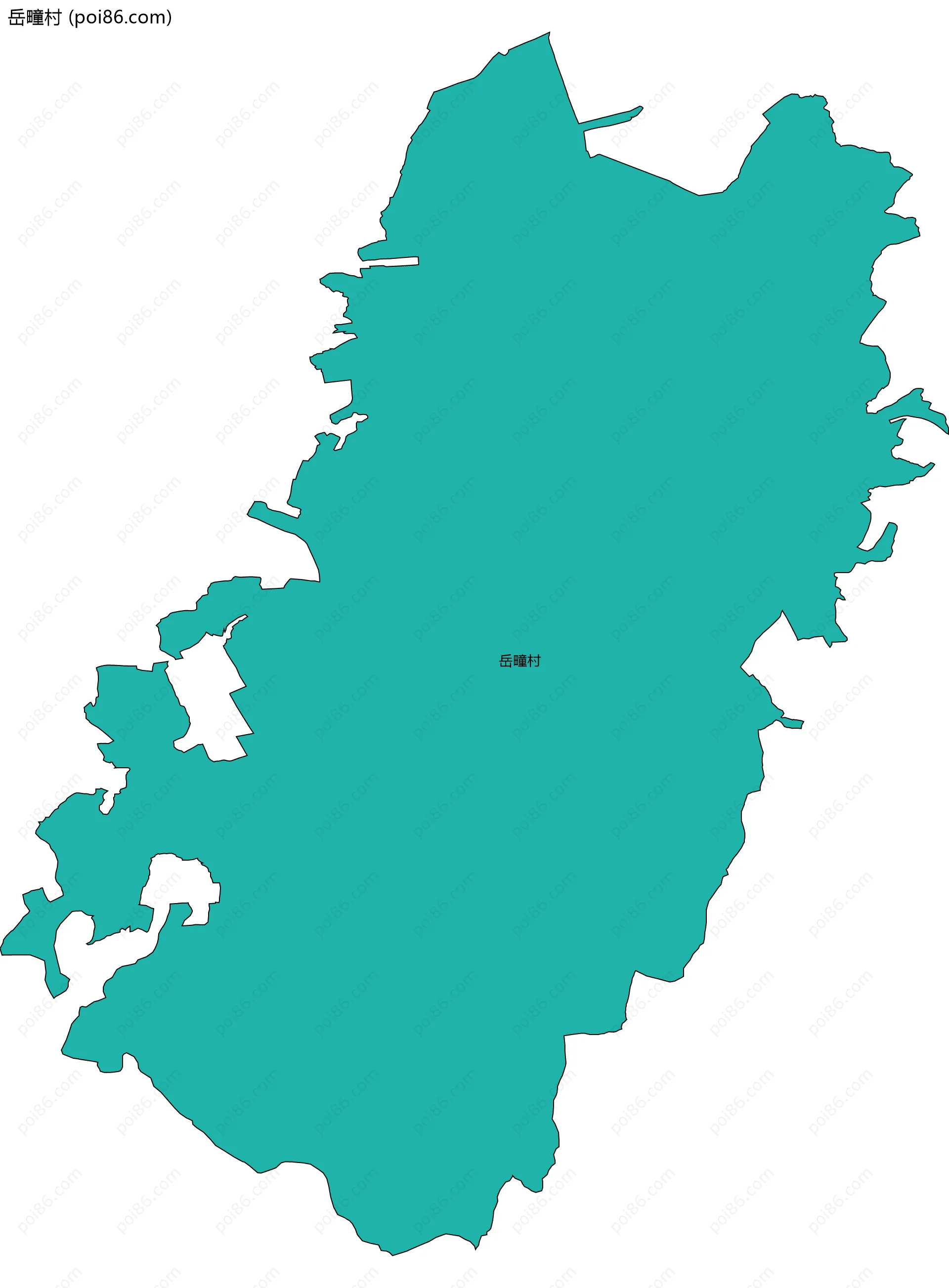 岳疃村边界地图