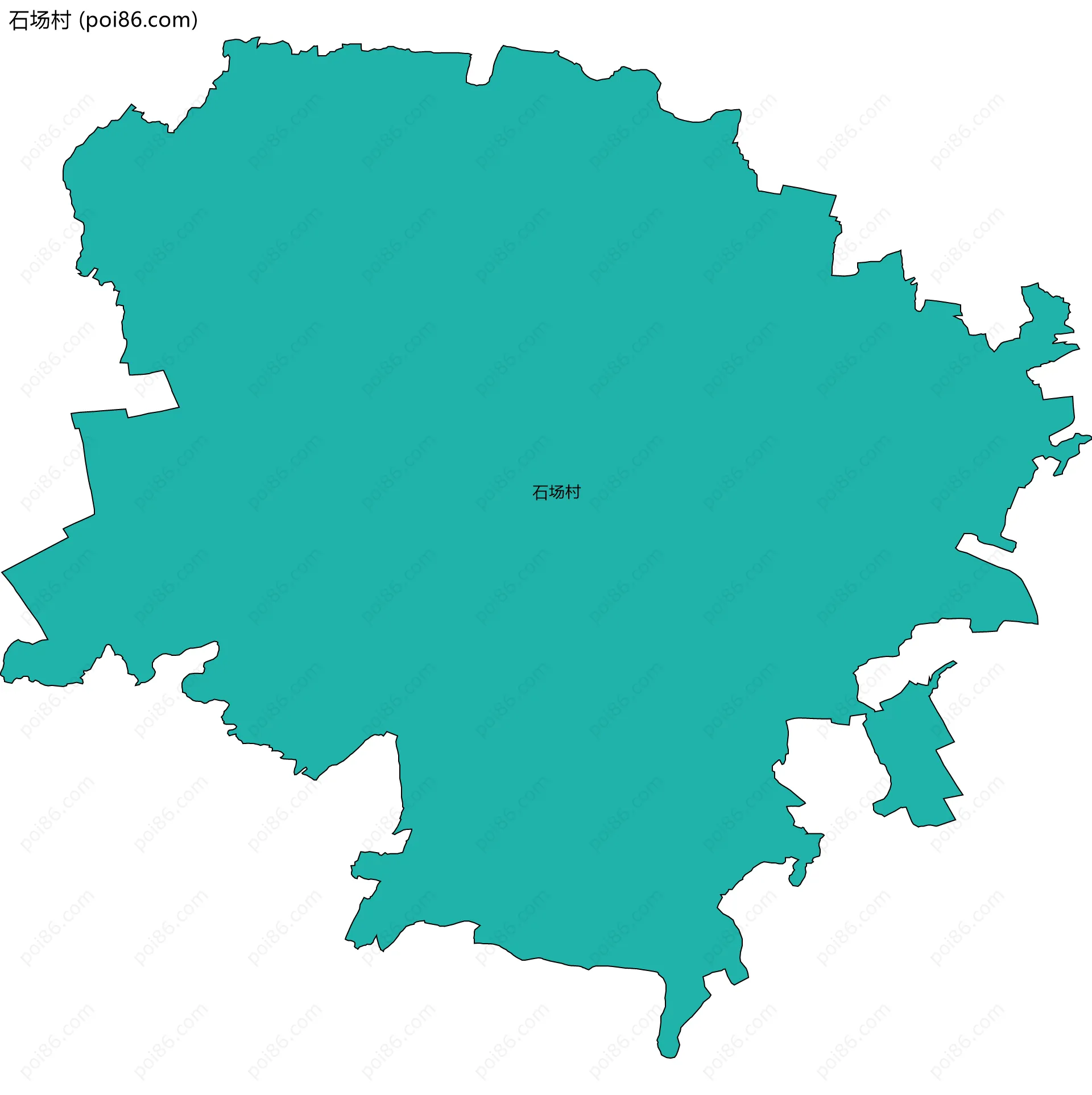 石场村边界地图