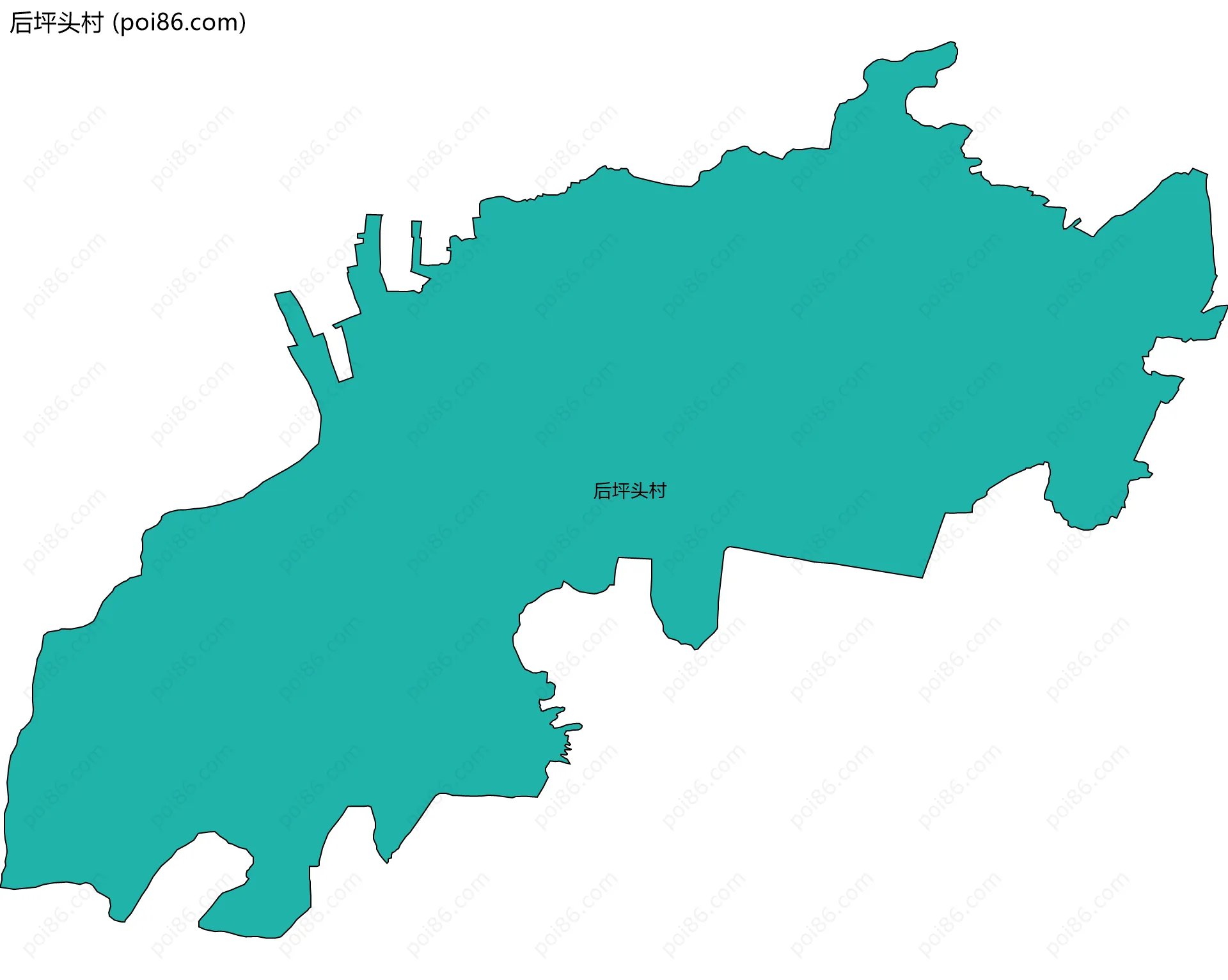 后坪头村边界地图