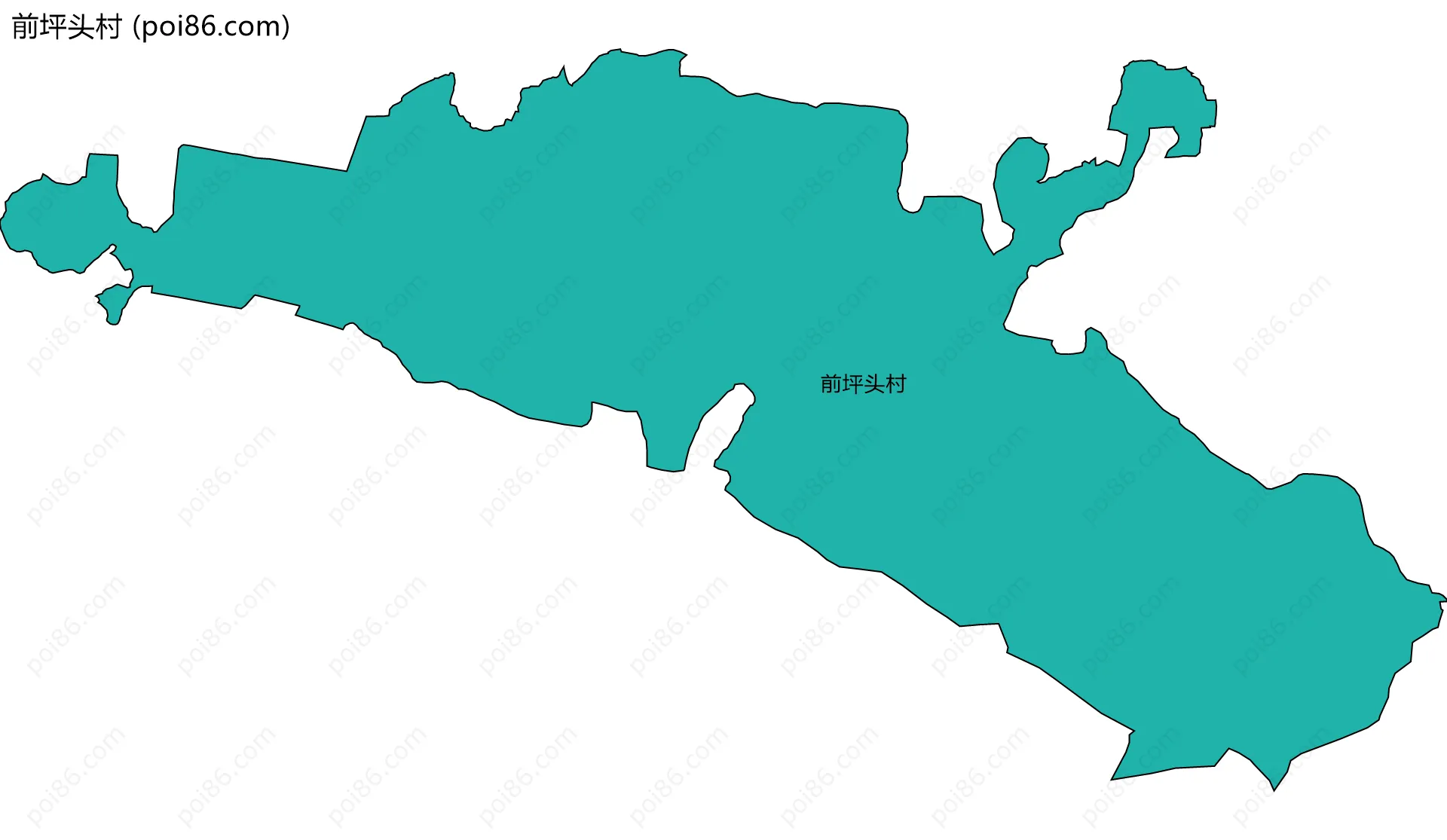 前坪头村边界地图