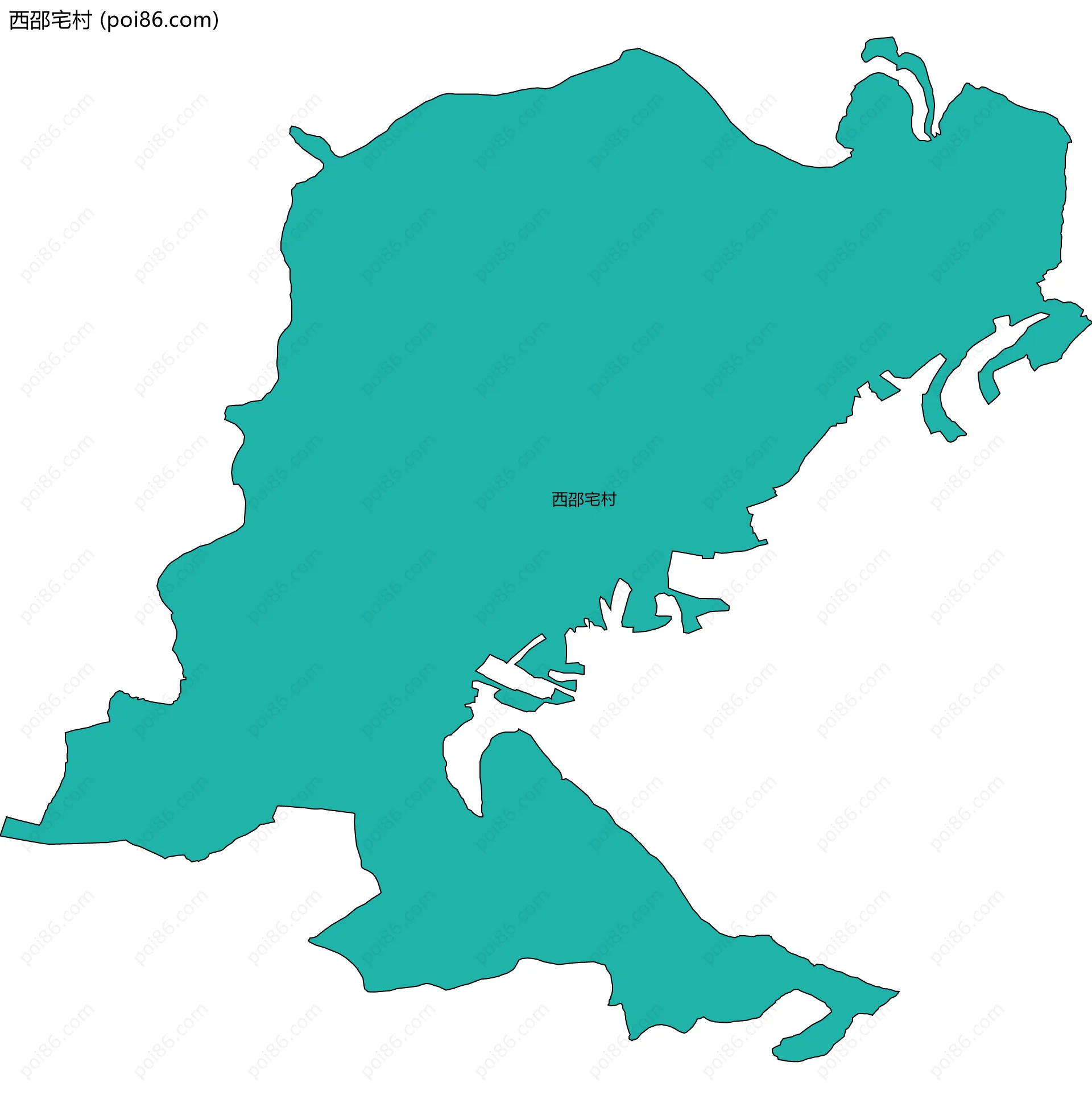 西邵宅村边界地图