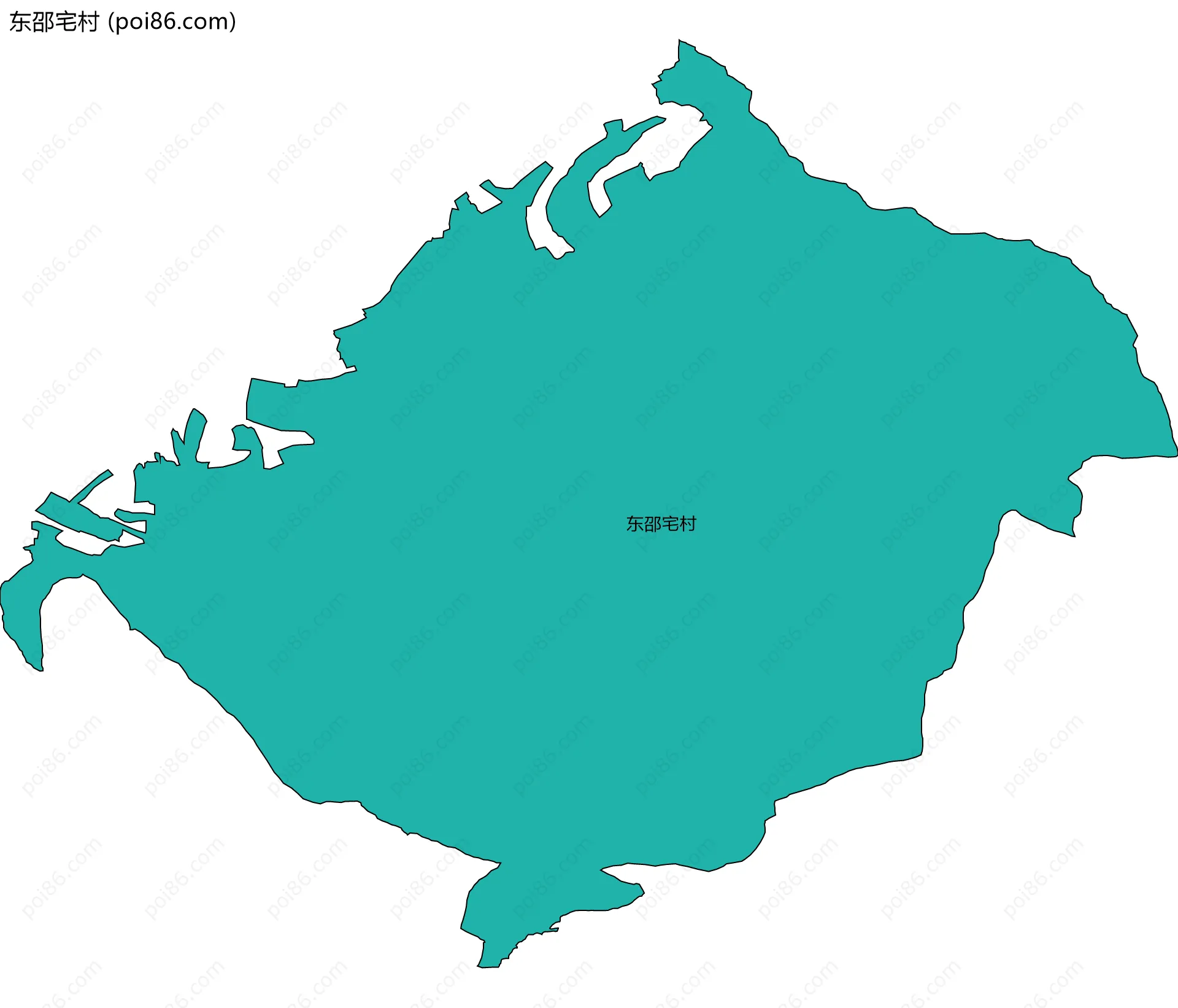 东邵宅村边界地图